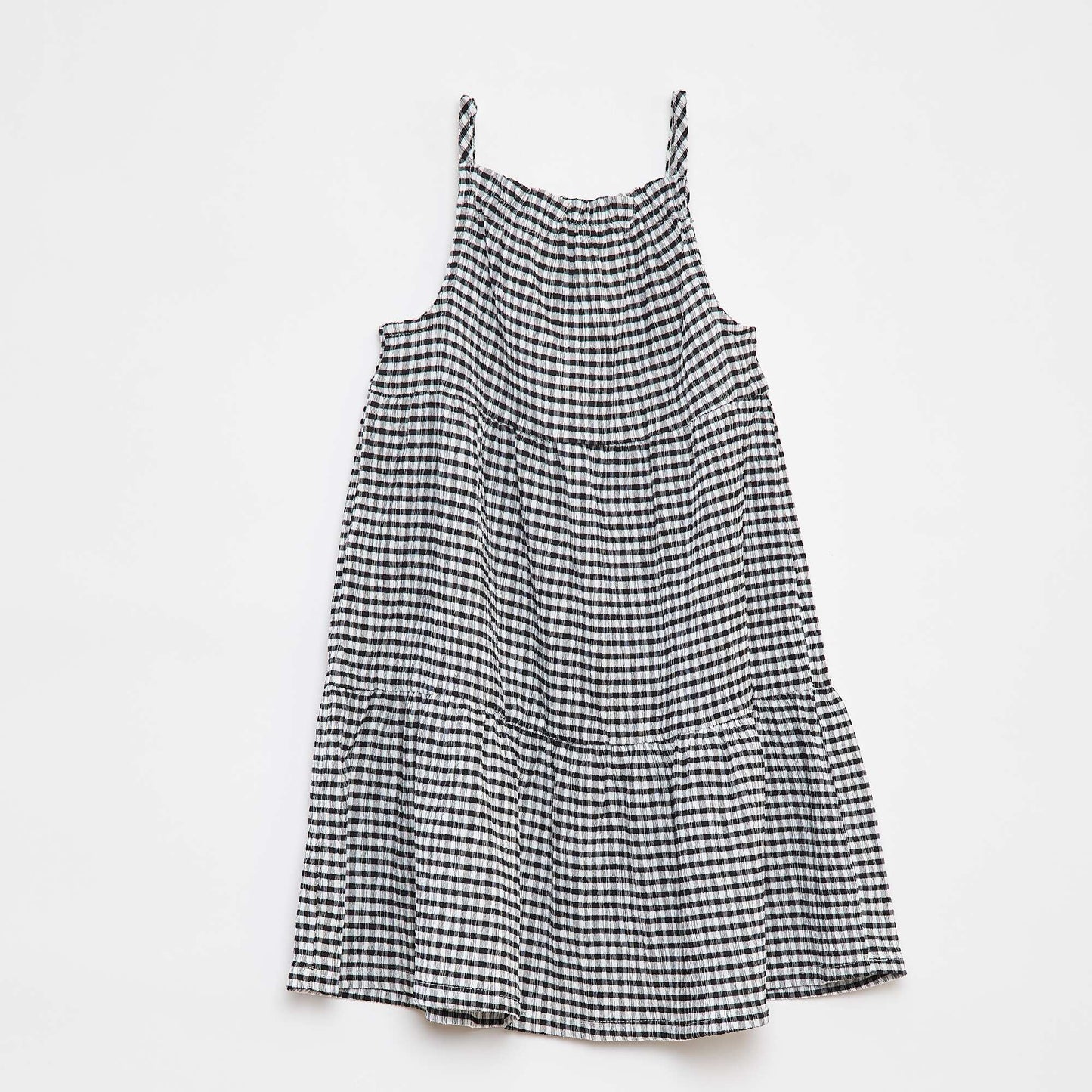 Robe vichy évasée NOIR