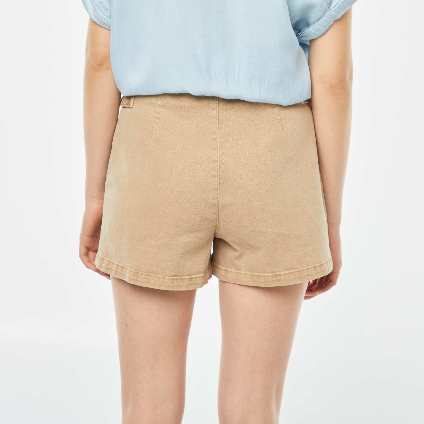 Short taille haute BEIGE