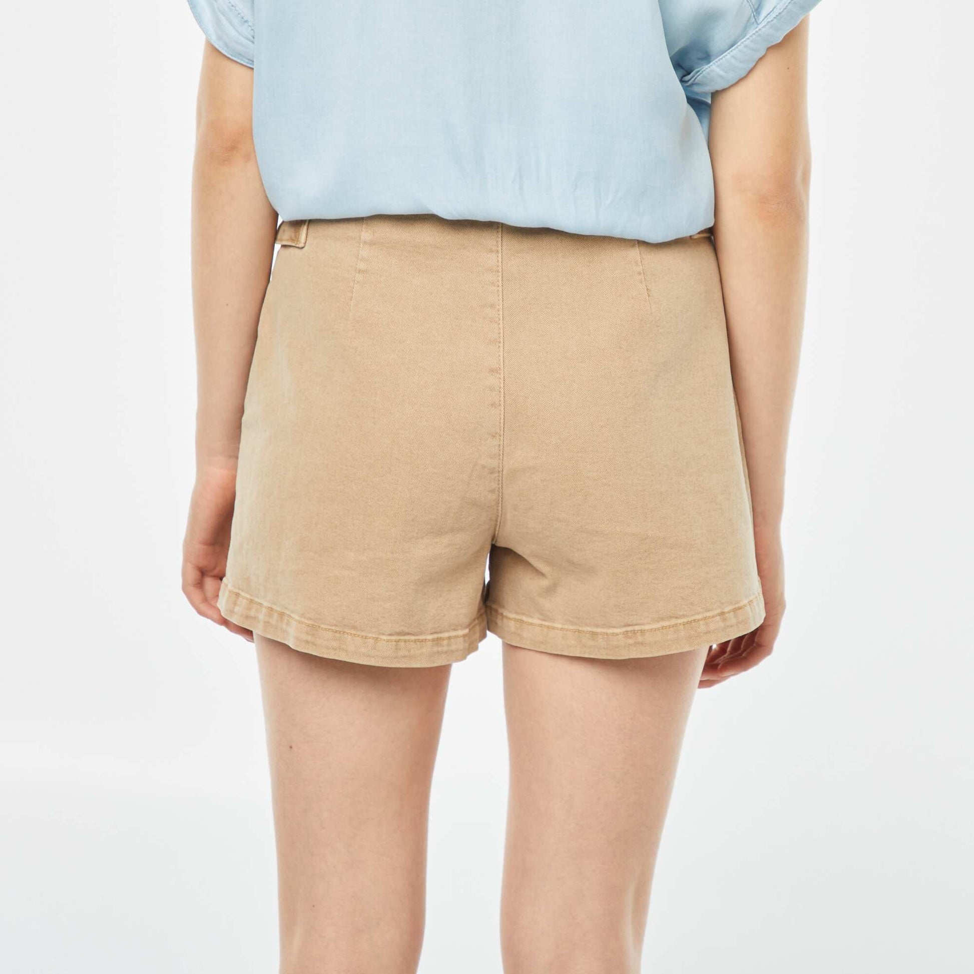 Short taille haute BEIGE