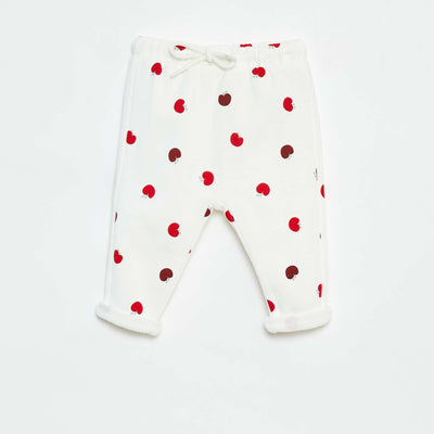 Pantalon sarouel imprimé BLANC