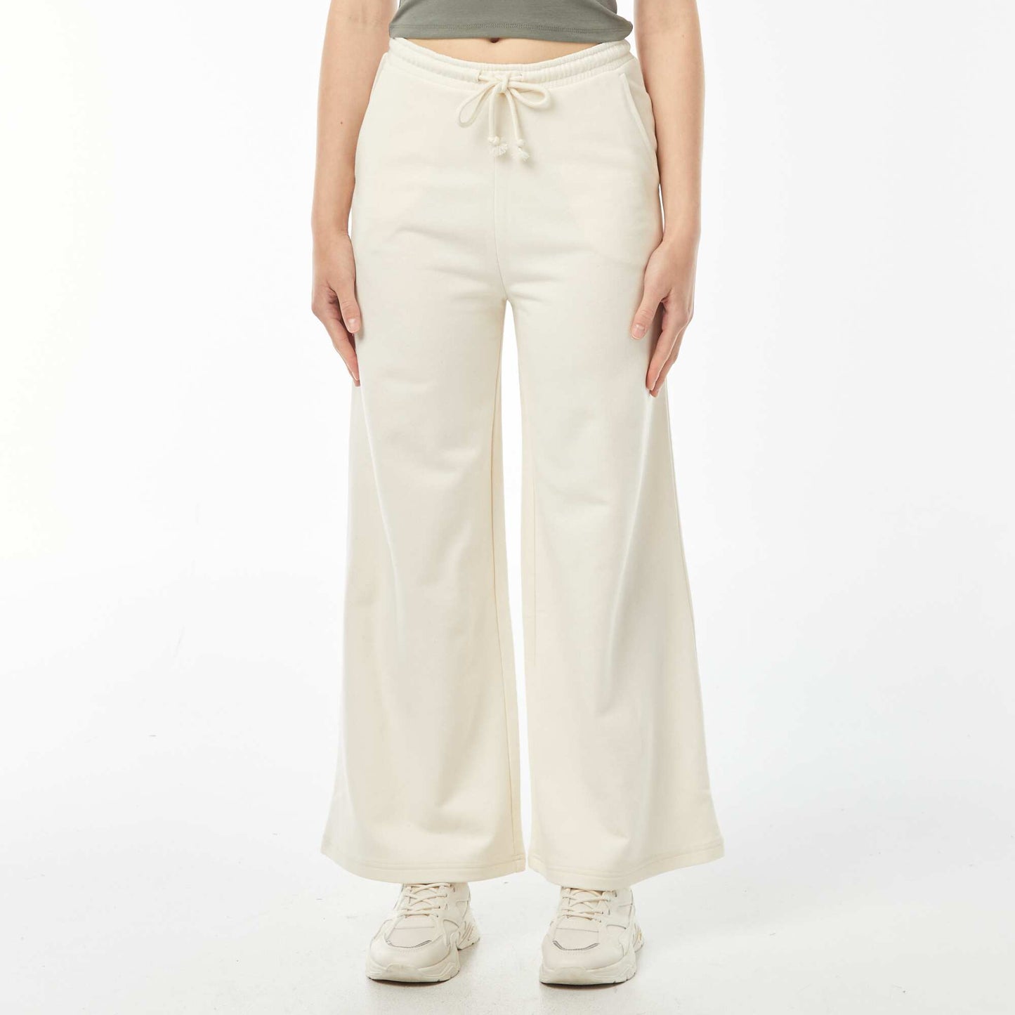 Pantalon jogging large BEIGE