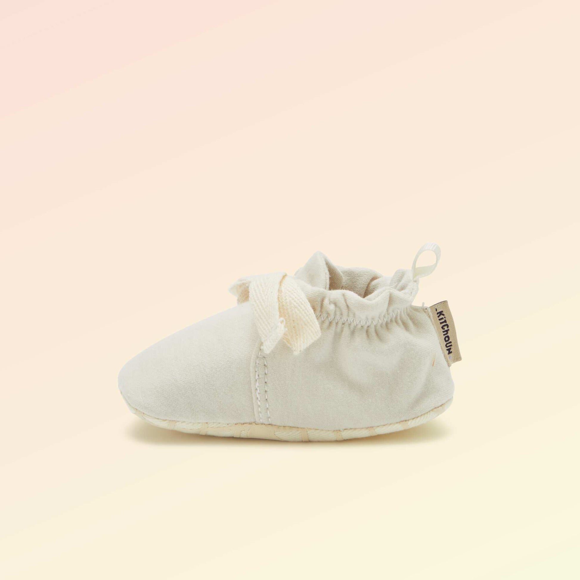 Chaussons motricité 1 'se retourner' - Kitchoun BEIGE