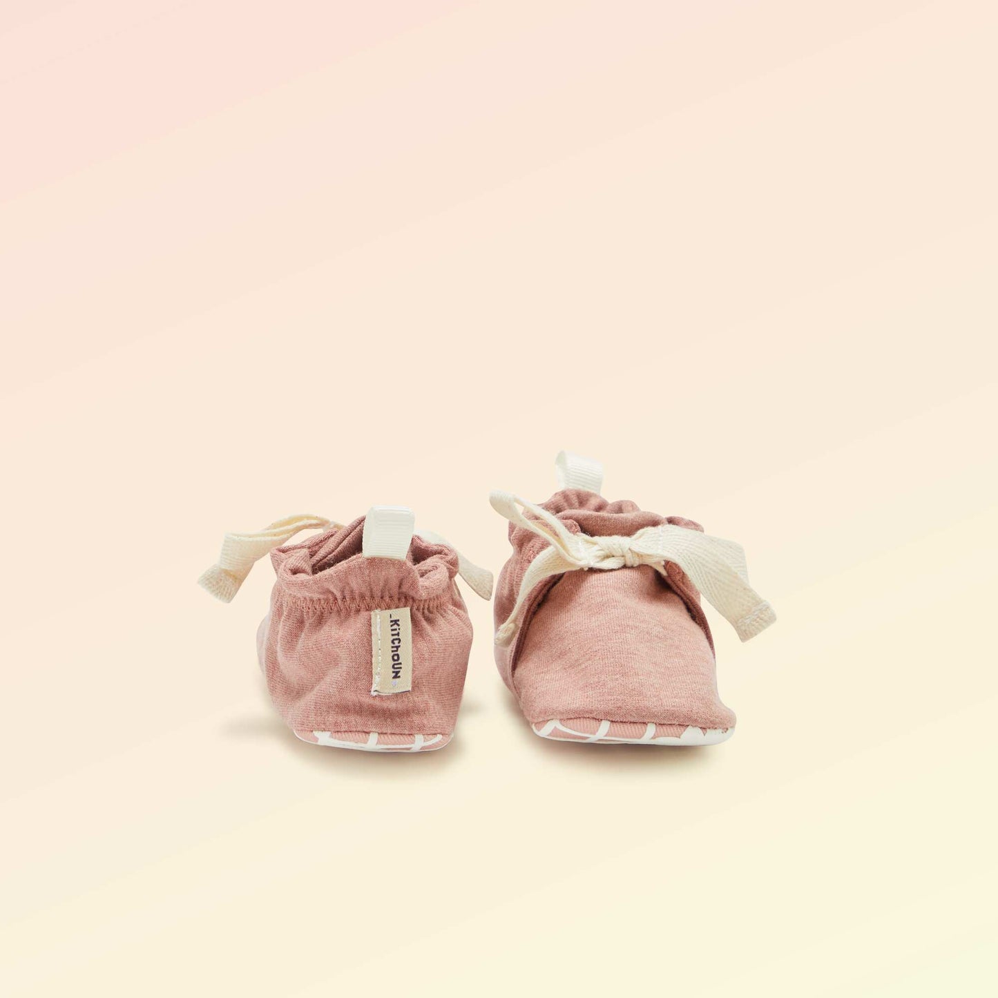 Chaussons motricité 1 'se retourner' - Kitchoun ROSE