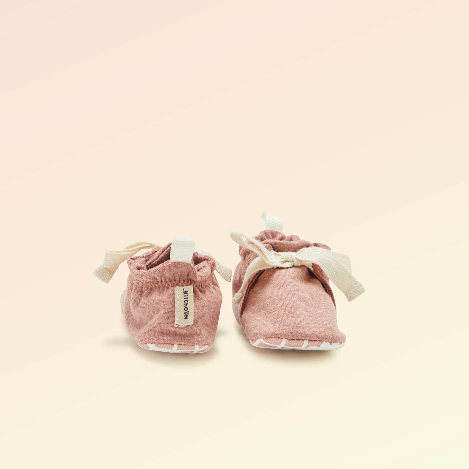Chaussons motricité 1 'se retourner' - Kitchoun ROSE