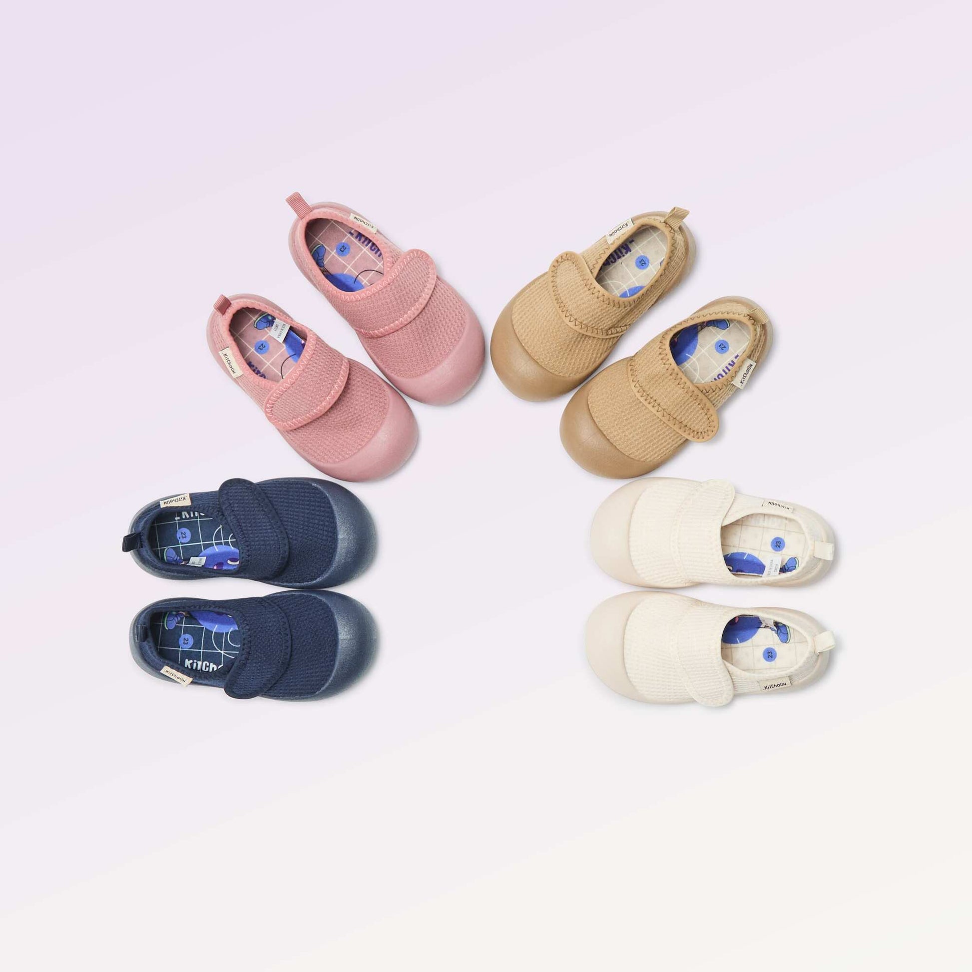 Chaussons motricité 3 '1ers pas' - Kitchoun ROSE