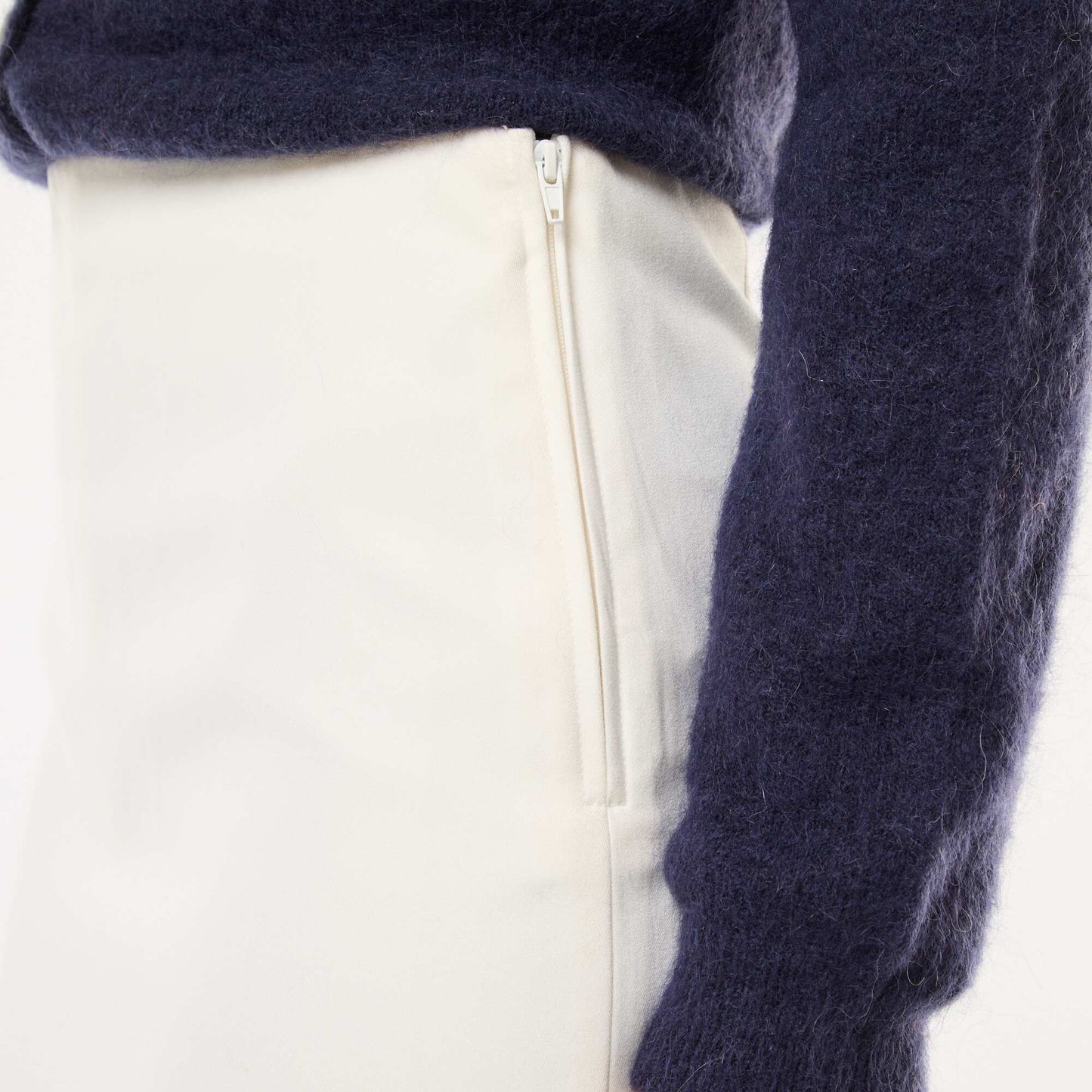 Jupe short à taille haute BEIGE