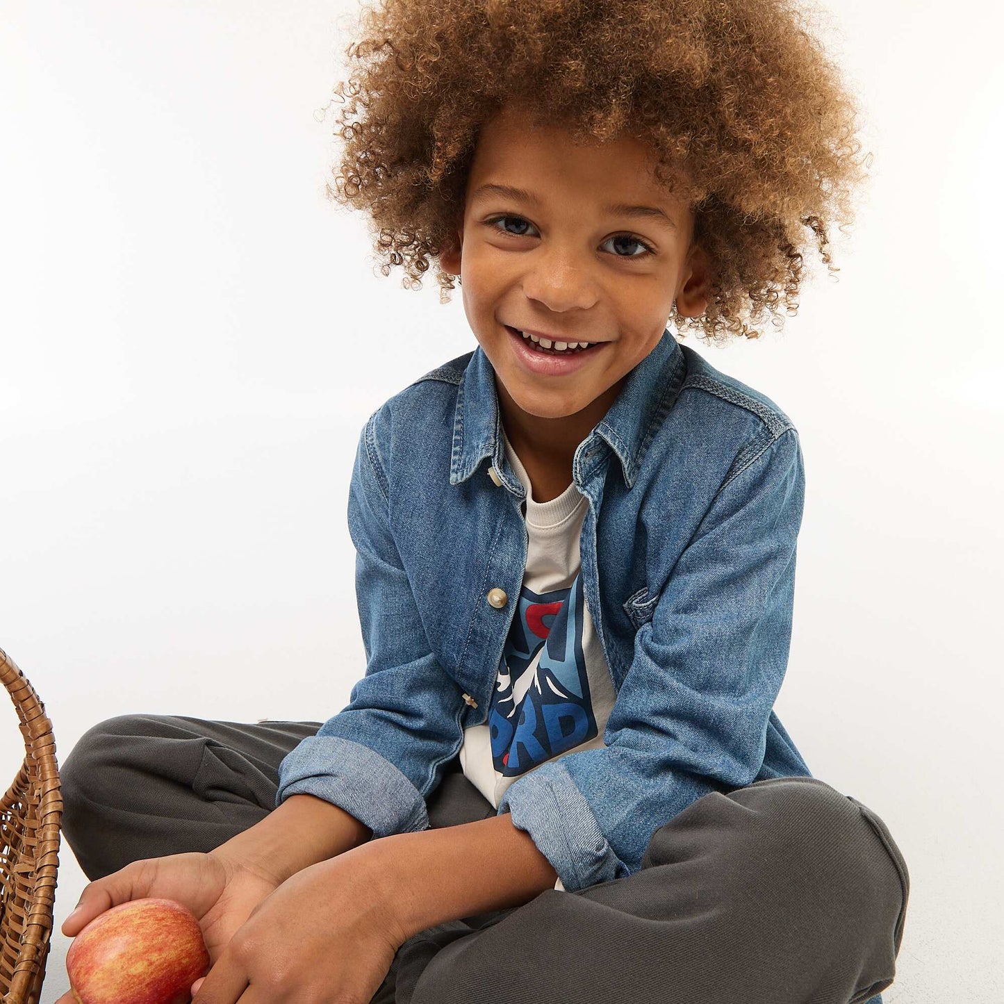 Chemise denim en jean BLEU