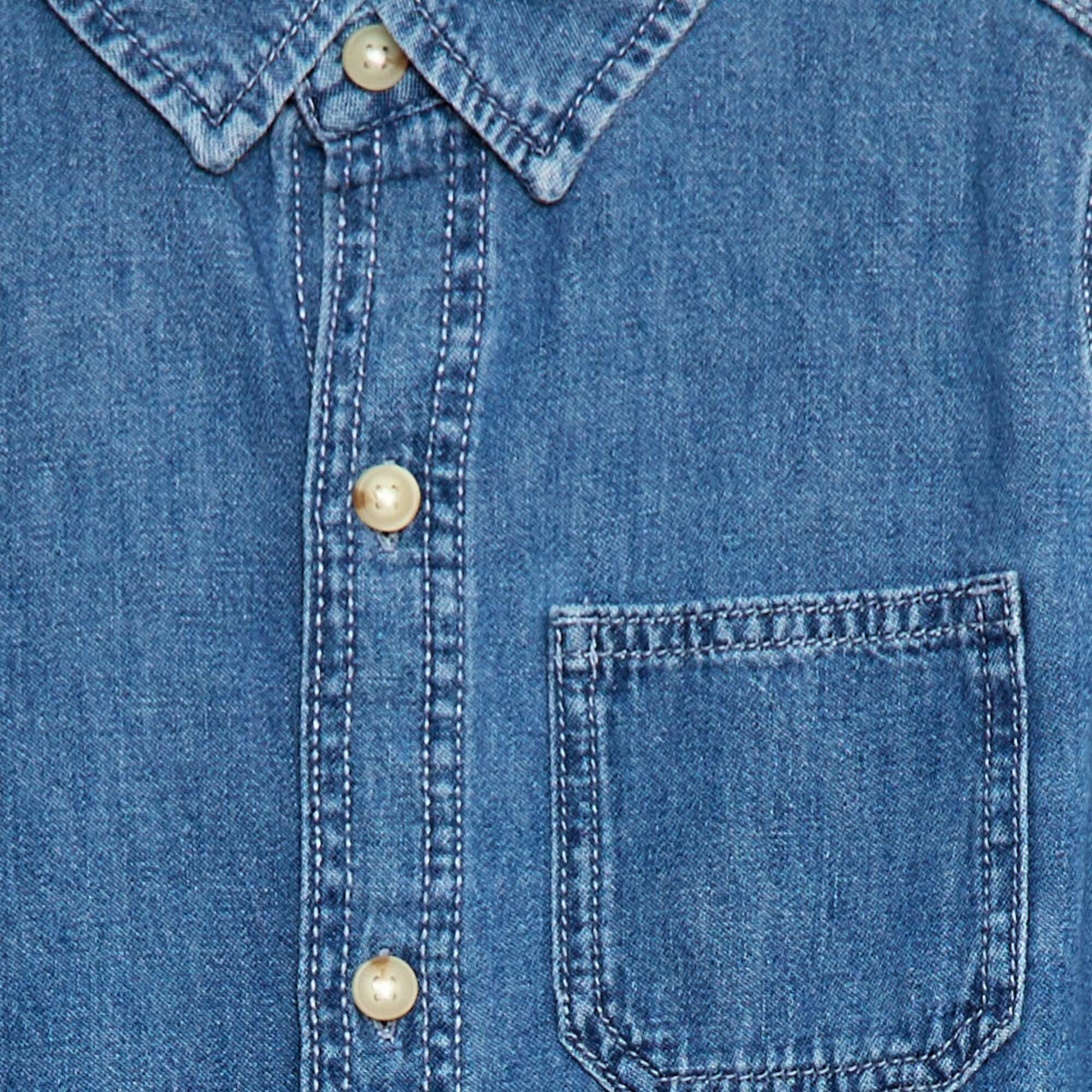 Chemise denim en jean BLEU