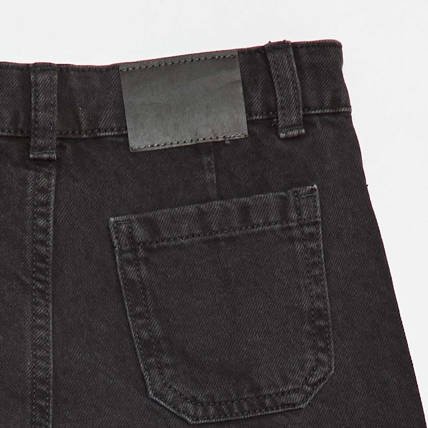 Jupe short en denim plissé GRIS