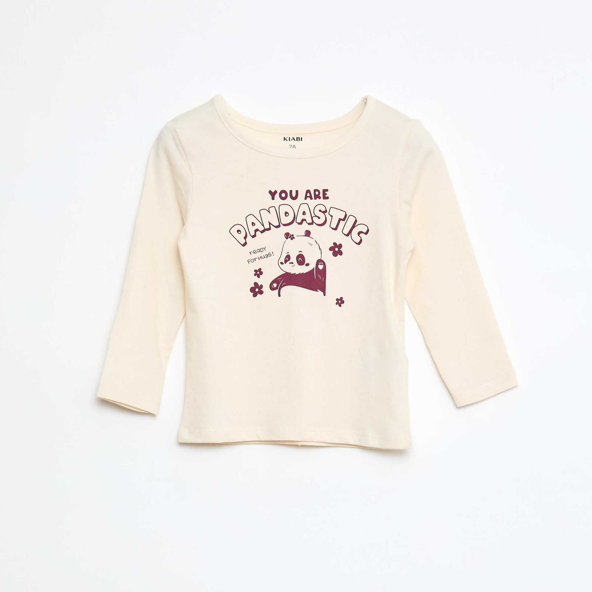 Ensemble pyjama t-shirt + legging imprimé - 2 pièces BEIGE