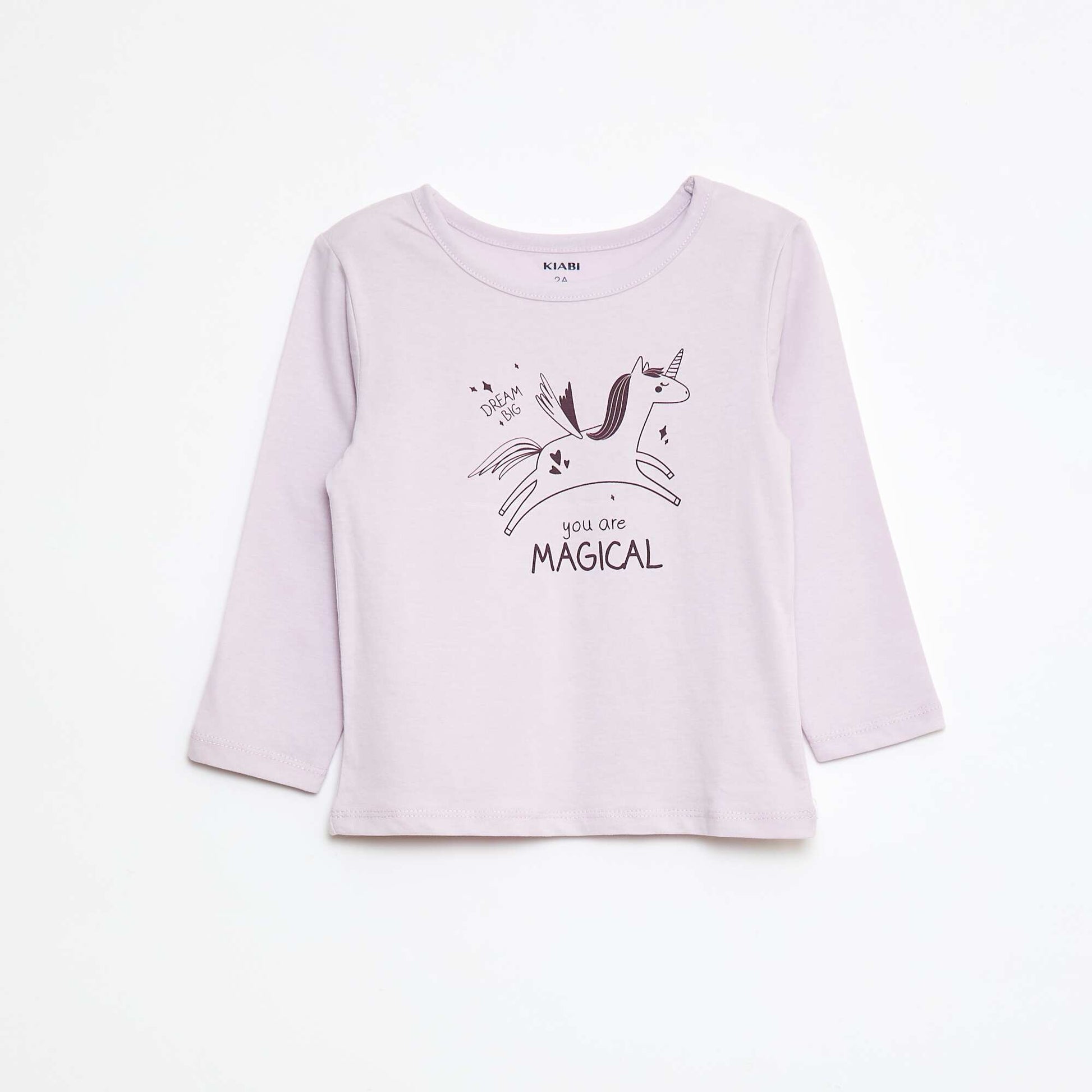 Ensemble pyjama t-shirt + legging imprimé - 2 pièces VIOLET