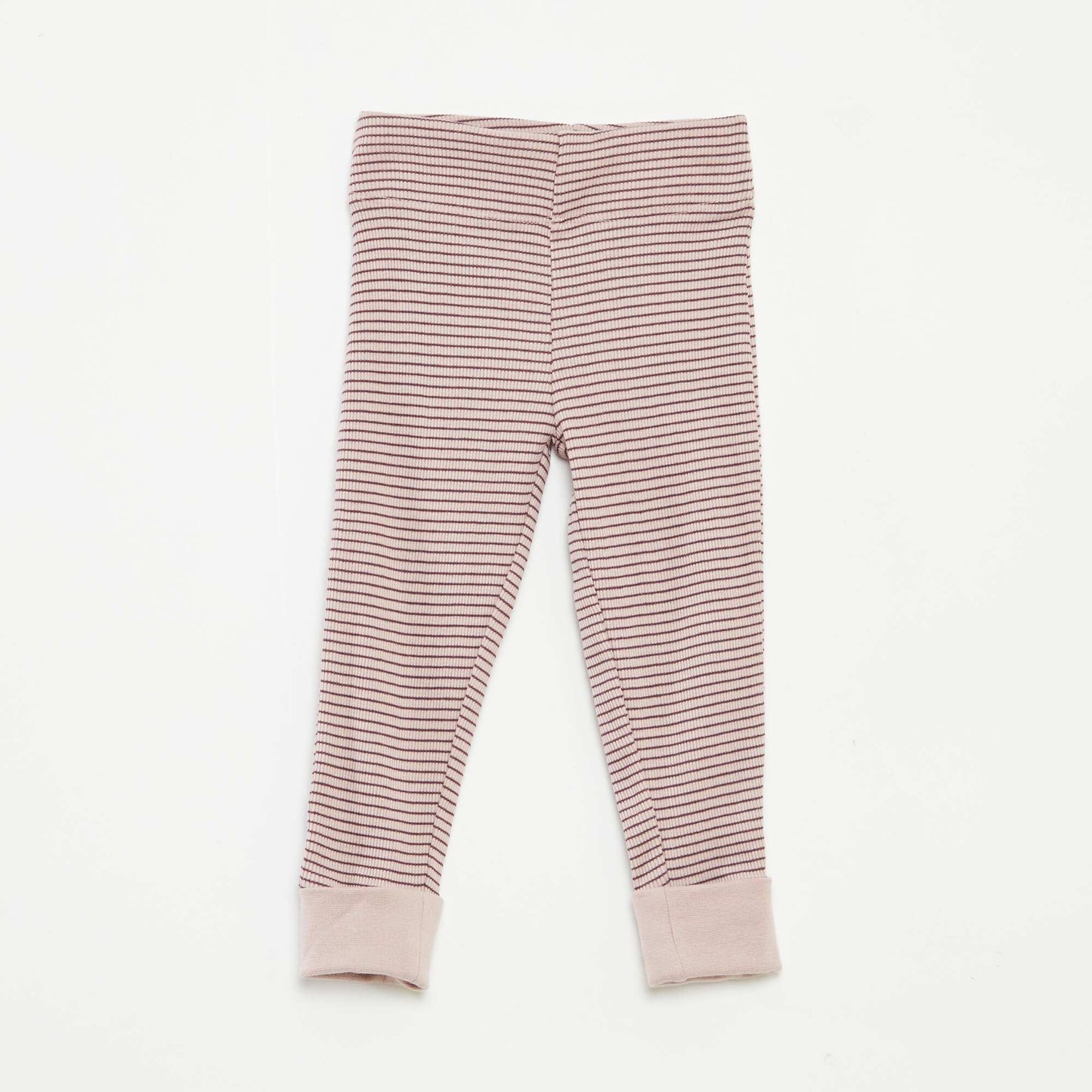 Ensemble de pyjama long t-shirt + pantalon à rayures - 2 pièces VIOLET