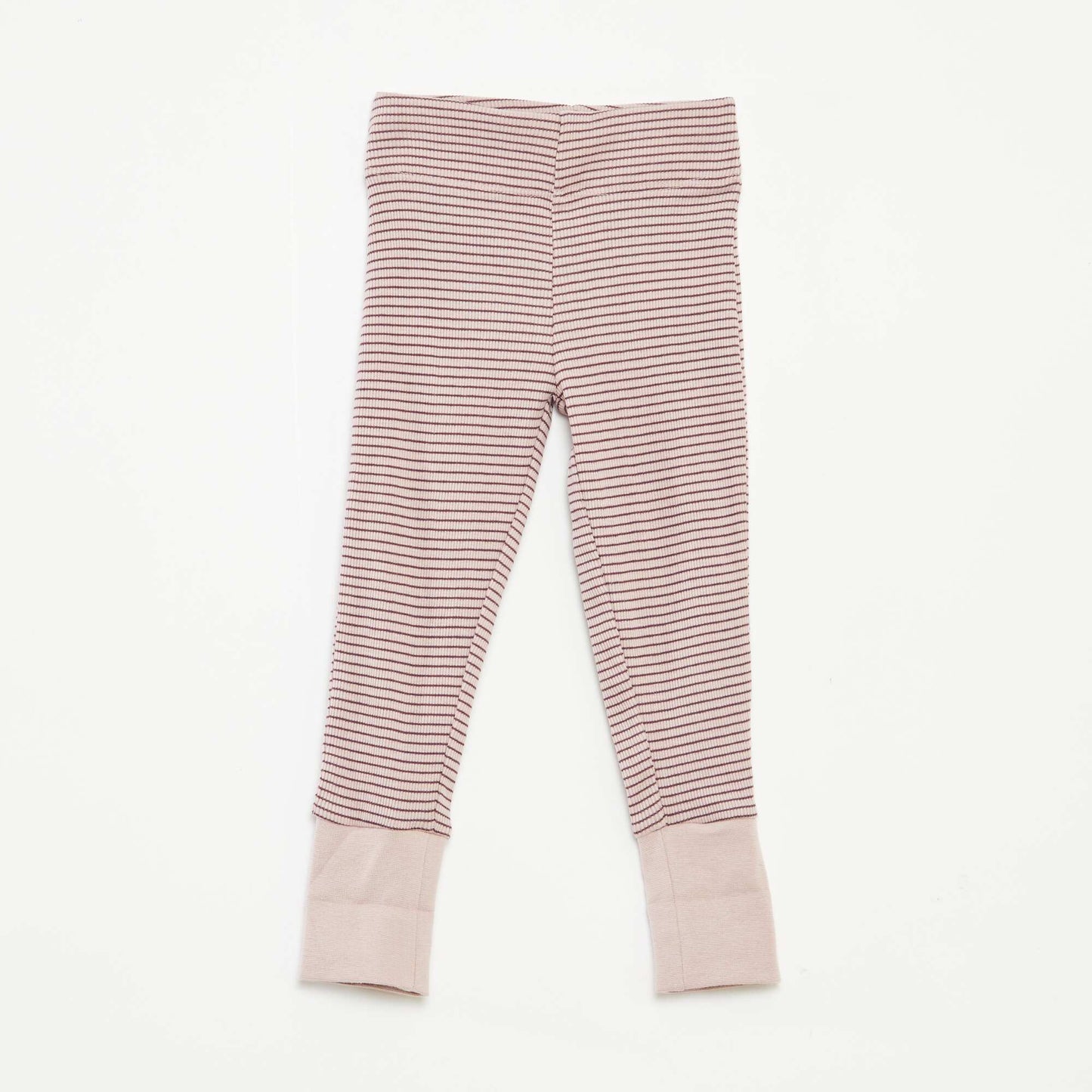 Ensemble de pyjama long t-shirt + pantalon à rayures - 2 pièces VIOLET