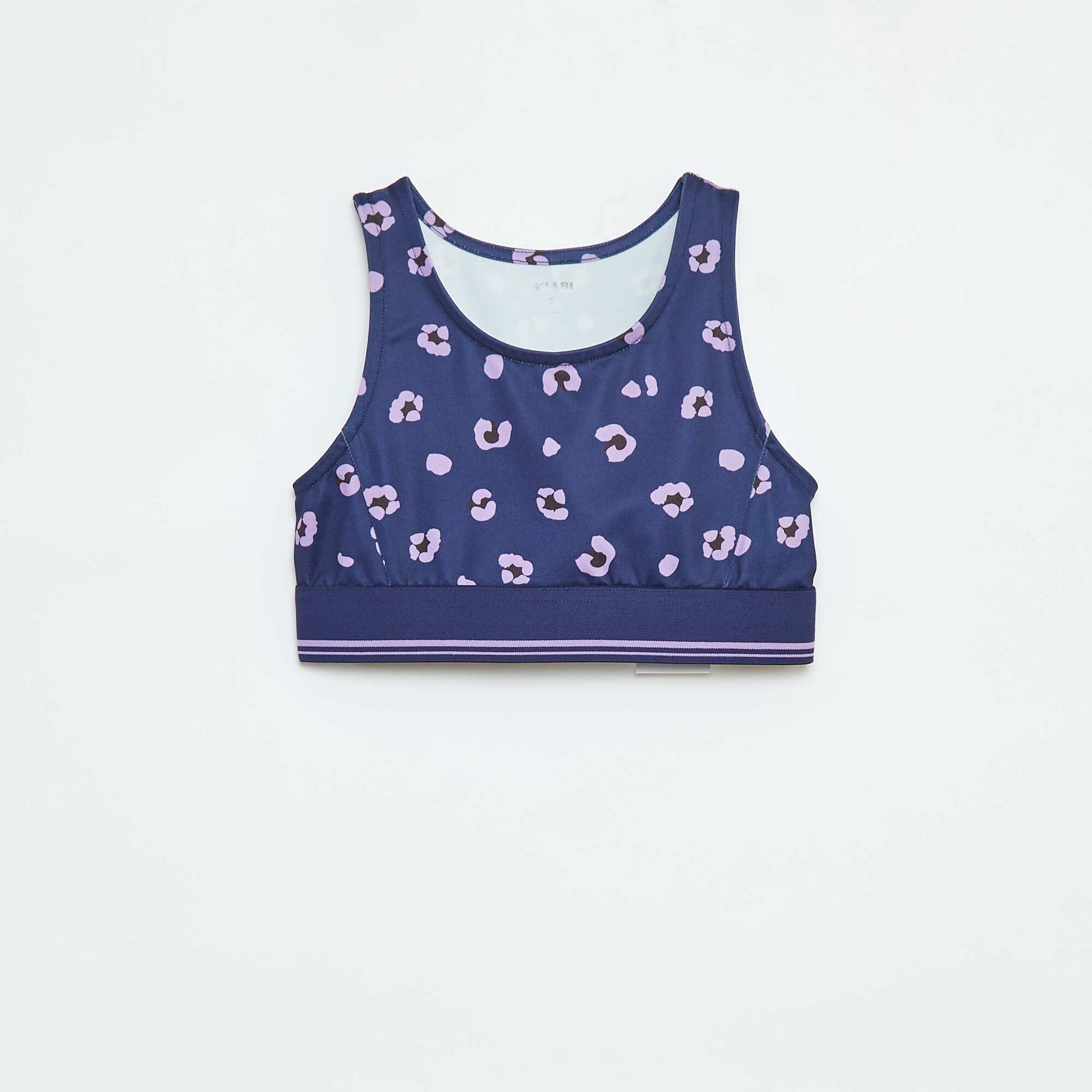 Brassière de sport  en matière stretch BLEU