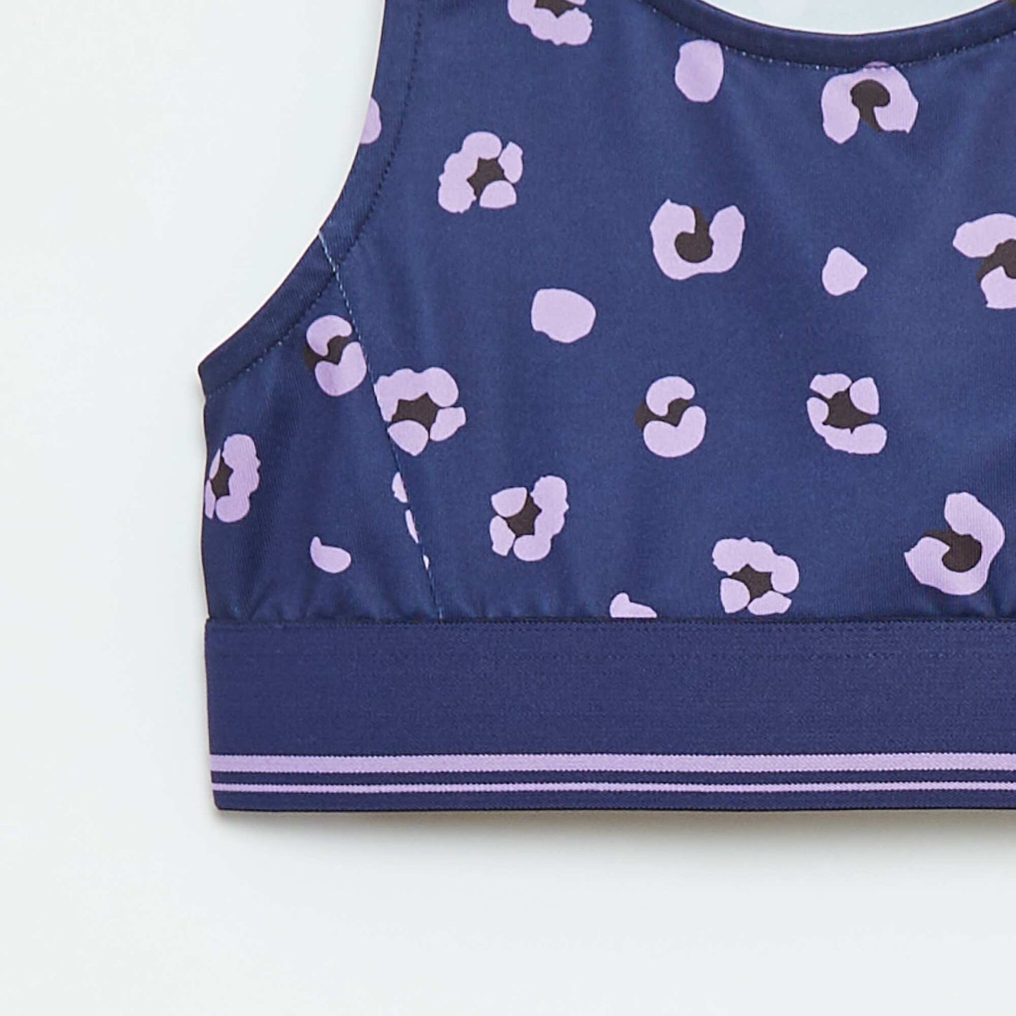 Brassière de sport  en matière stretch BLEU