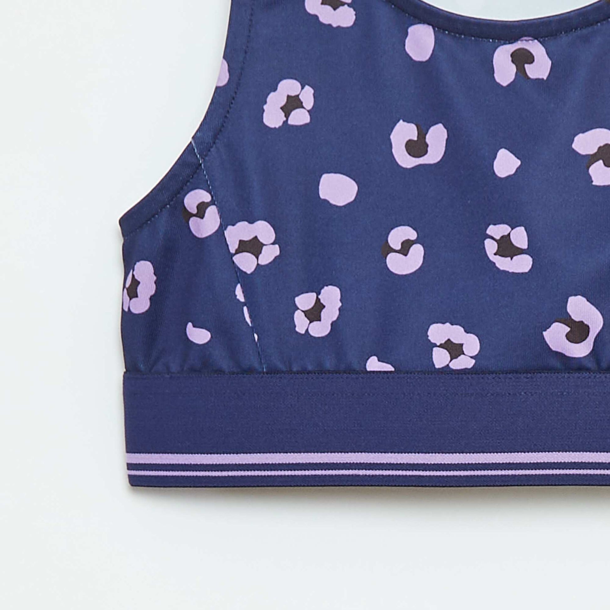 Brassière de sport  en matière stretch BLEU