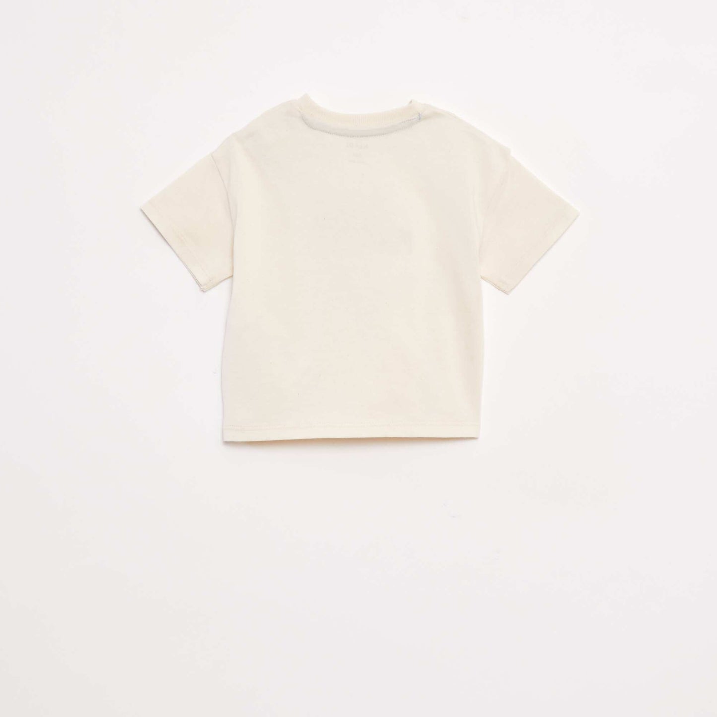 T-shirt imprimé poitrine & dos BLANC
