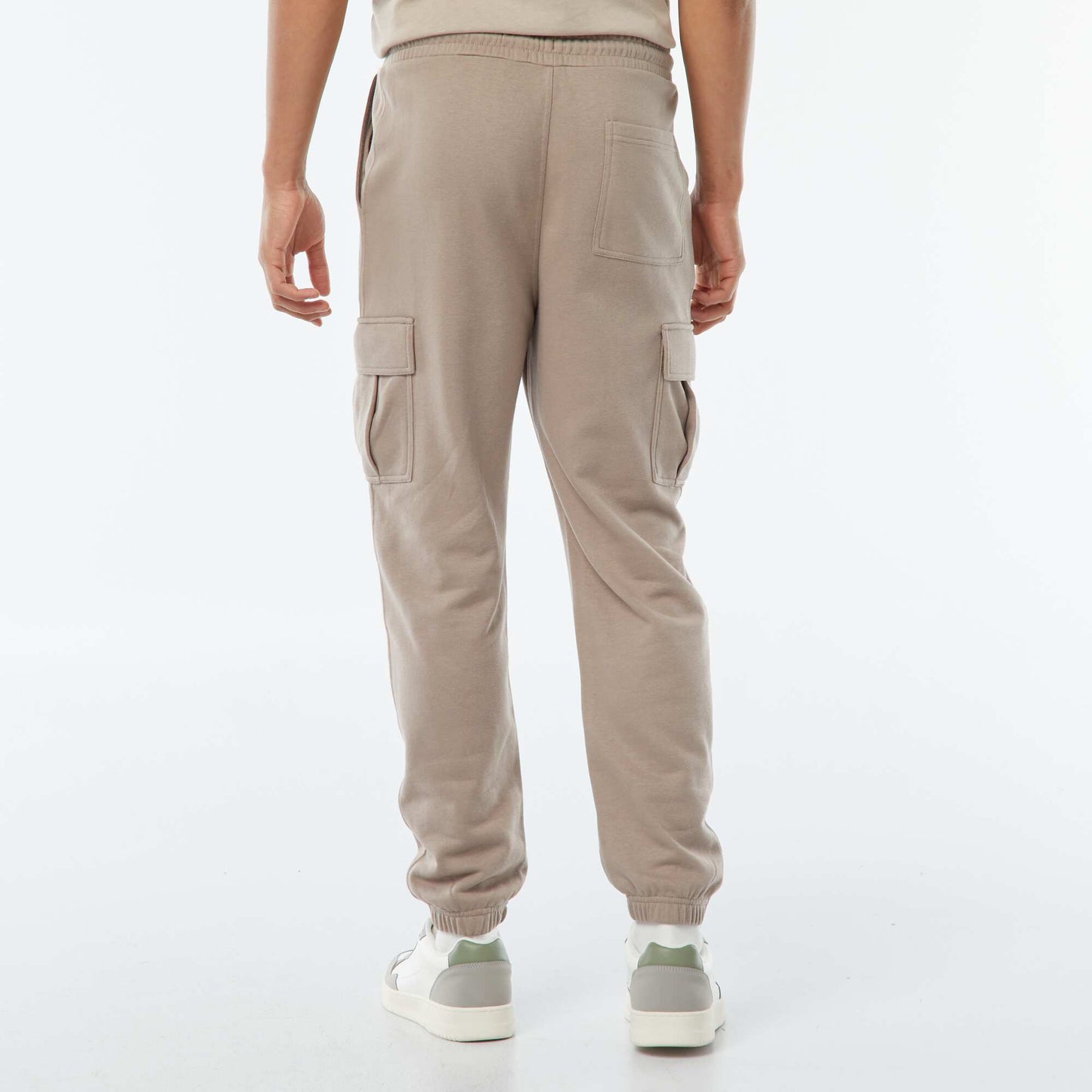 Jogging multi-poches en molleton léger BEIGE