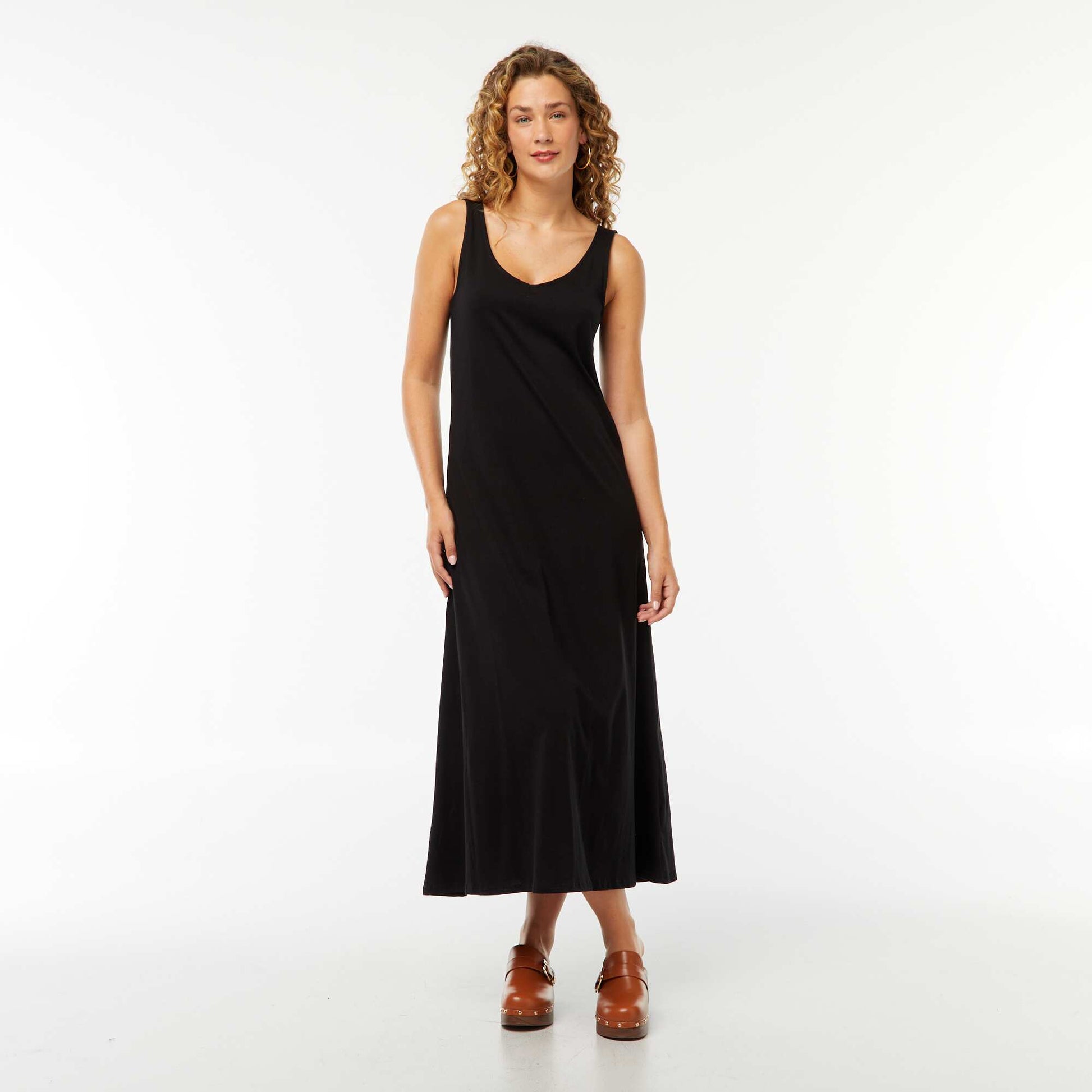 Robe débardeur longue NOIR