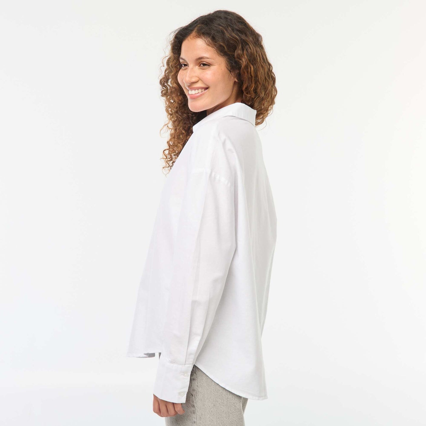 Chemise manches longues oxford BLANC