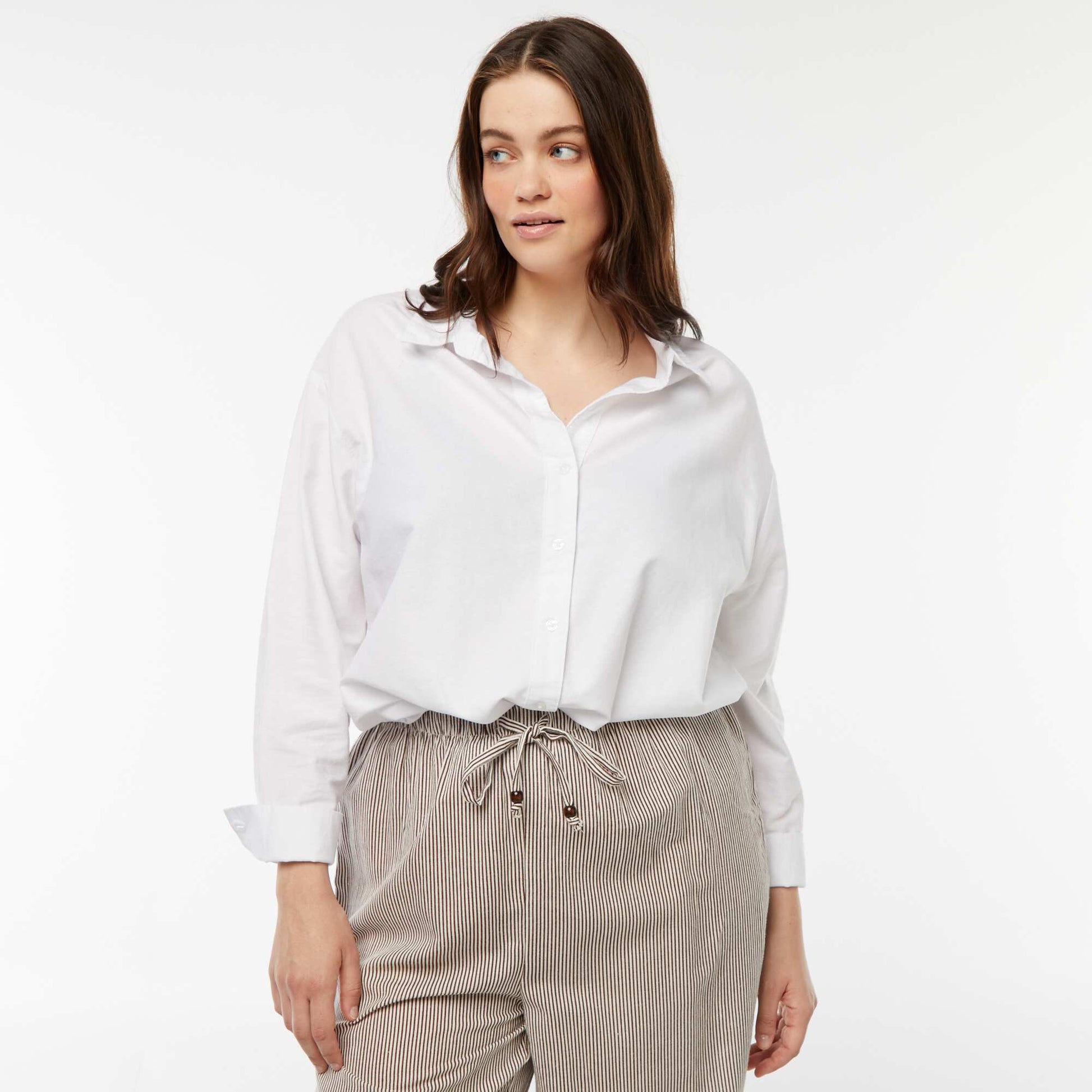 Chemise fluide oxford BLANC