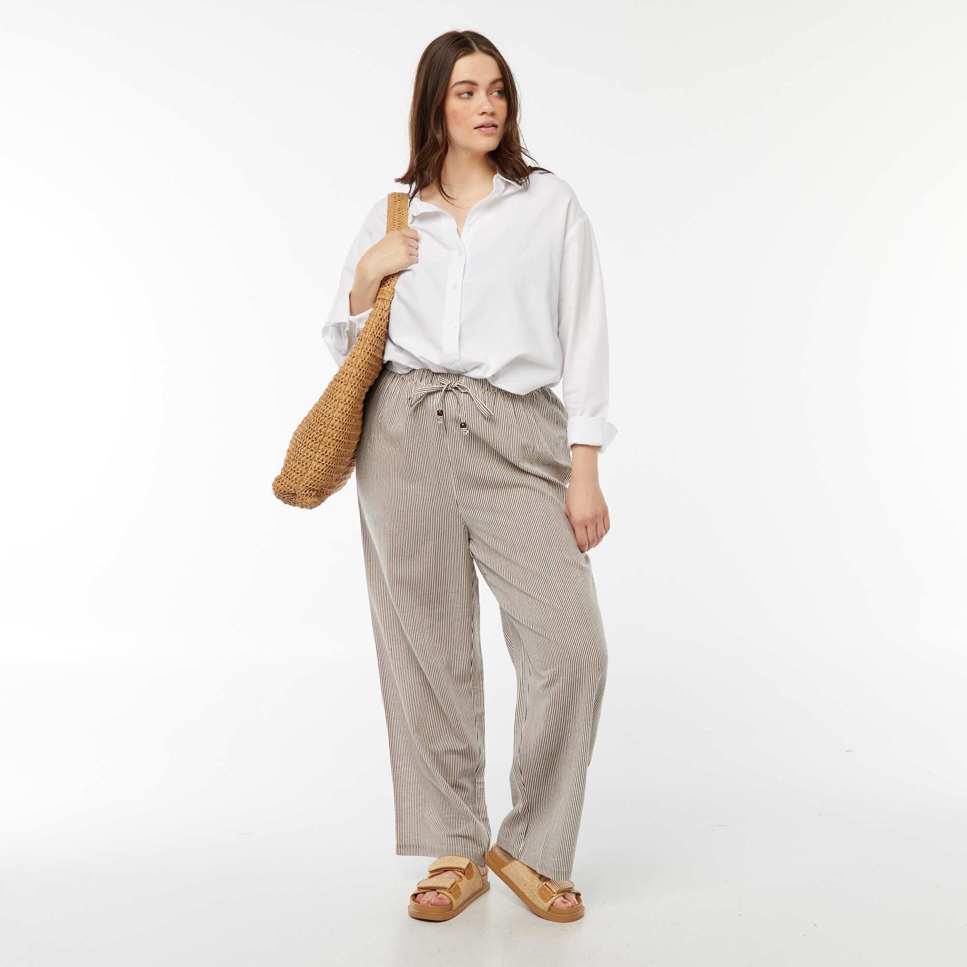 Chemise fluide oxford BLANC