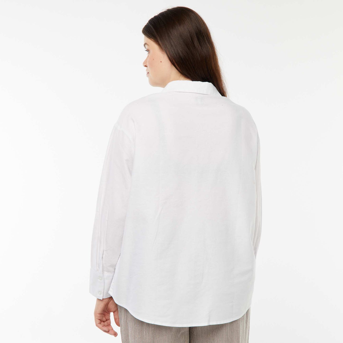 Chemise fluide oxford BLANC