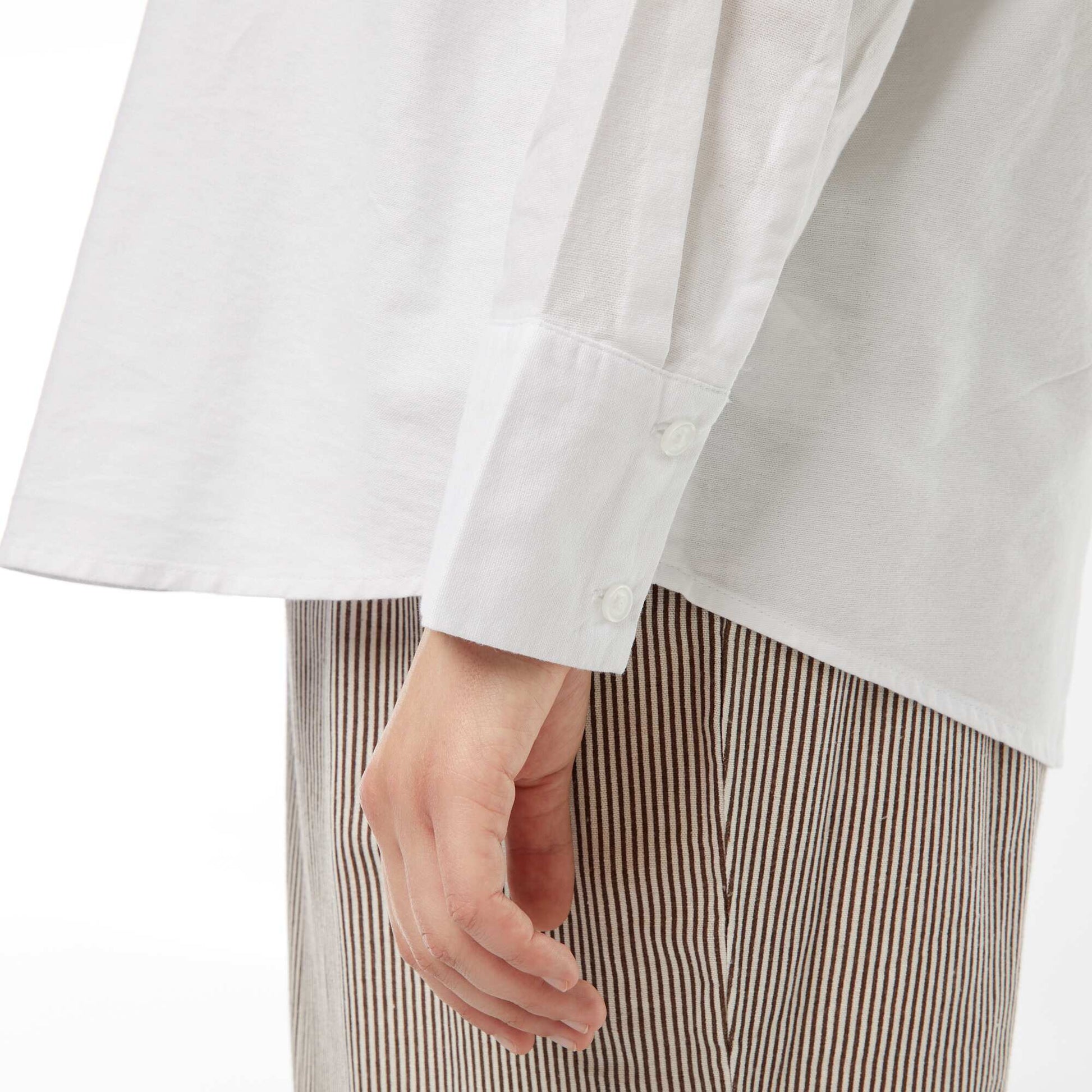 Chemise fluide oxford BLANC