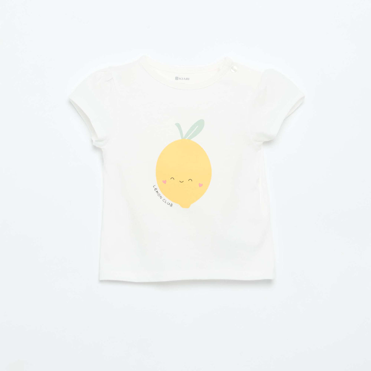T-shirt imprimé manches courtes BLANC