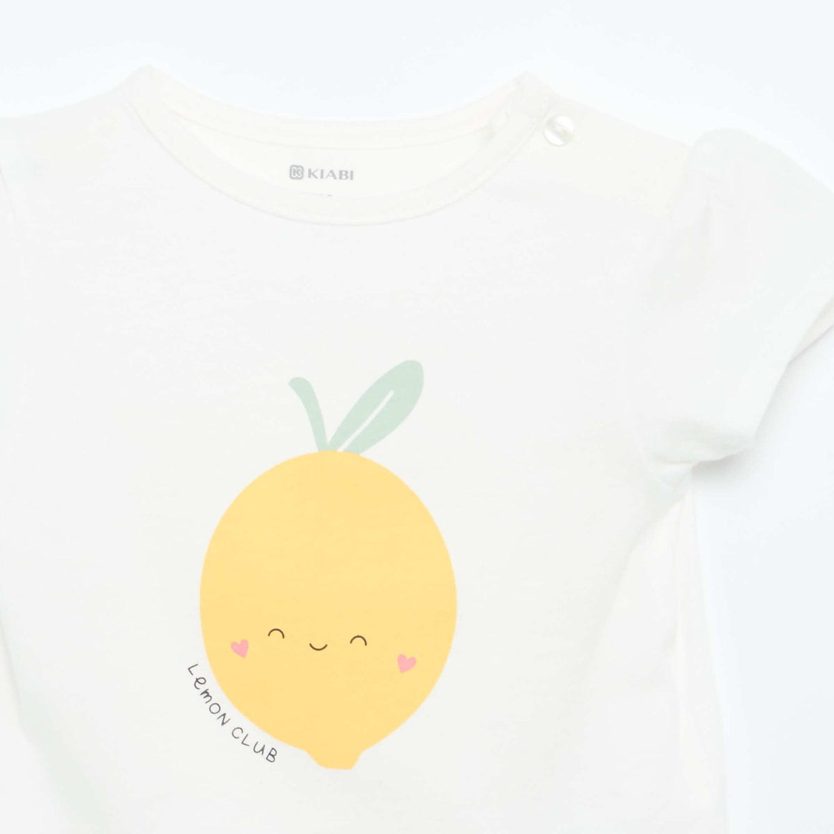 T-shirt imprimé manches courtes BLANC