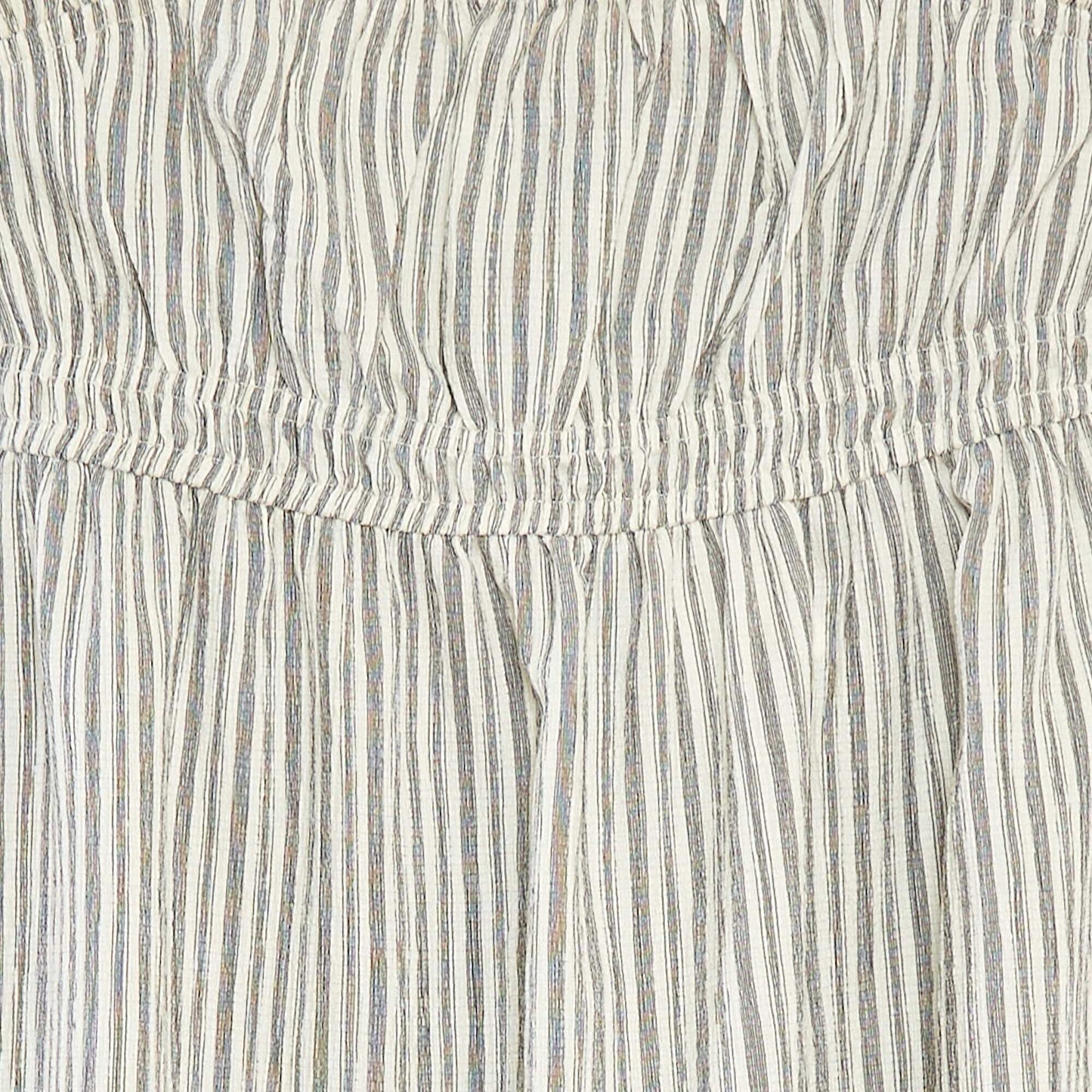 Robe longue et rayée à bretelles BLANC