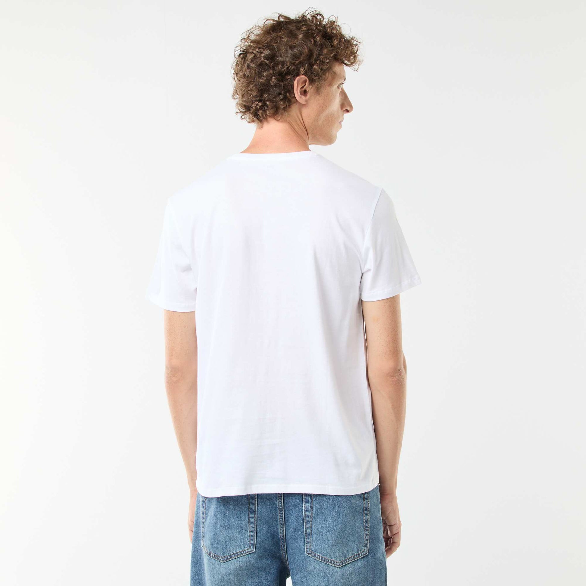 Tee-shirt manches courtes imprimé BLANC