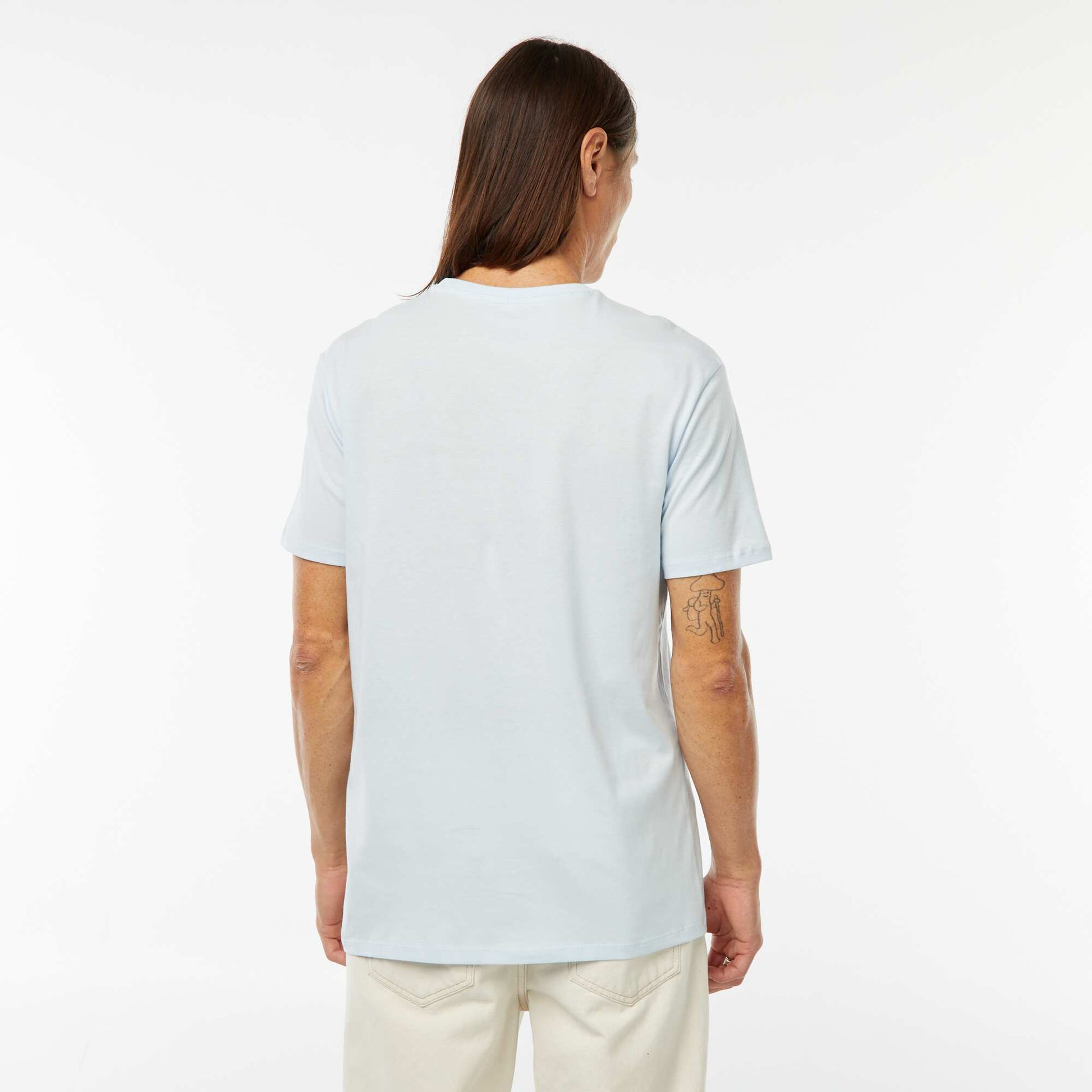 Tee-shirt manches courtes imprimé BLEU