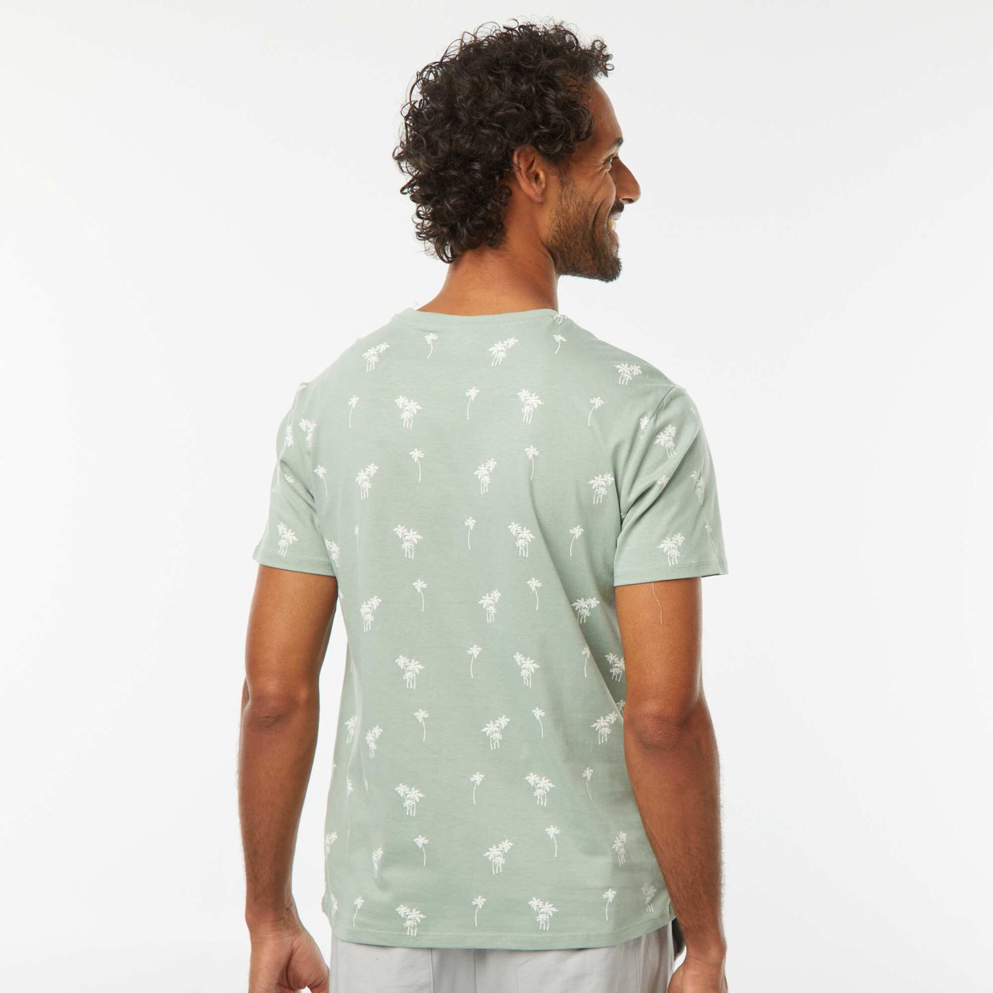 Tee-shirt manches courtes imprimé VERT