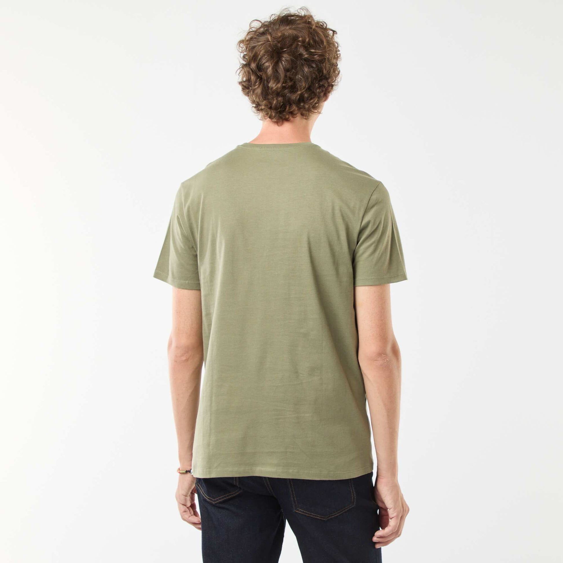 Tee-shirt manches courtes imprimé KAKI