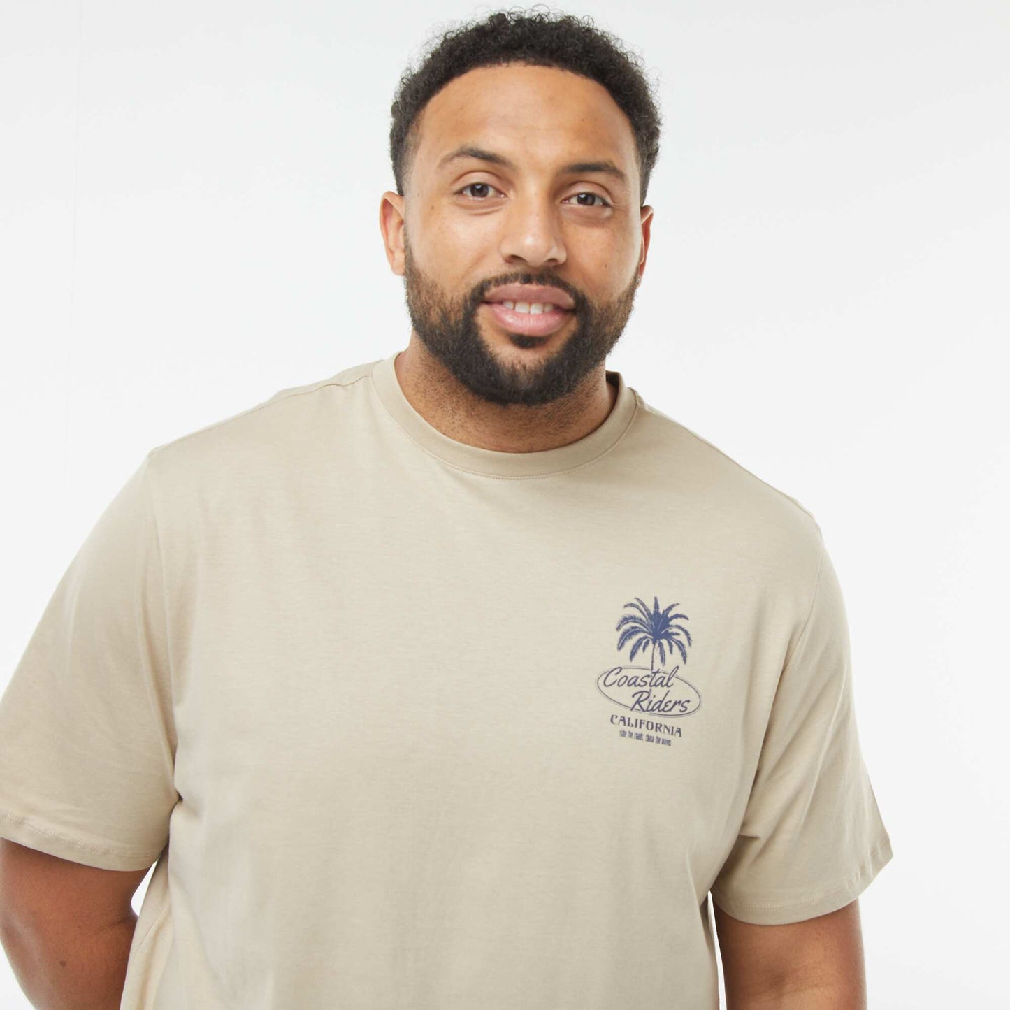 T-shirt manches courtes à motif BEIGE