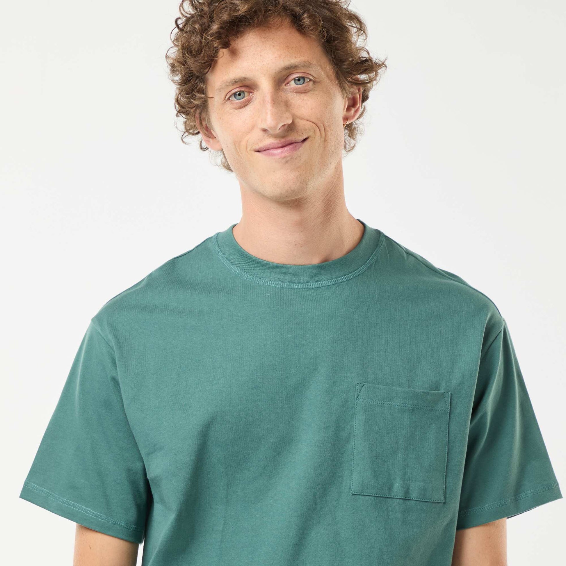 T-shirt en maille jersey manches courtes VERT