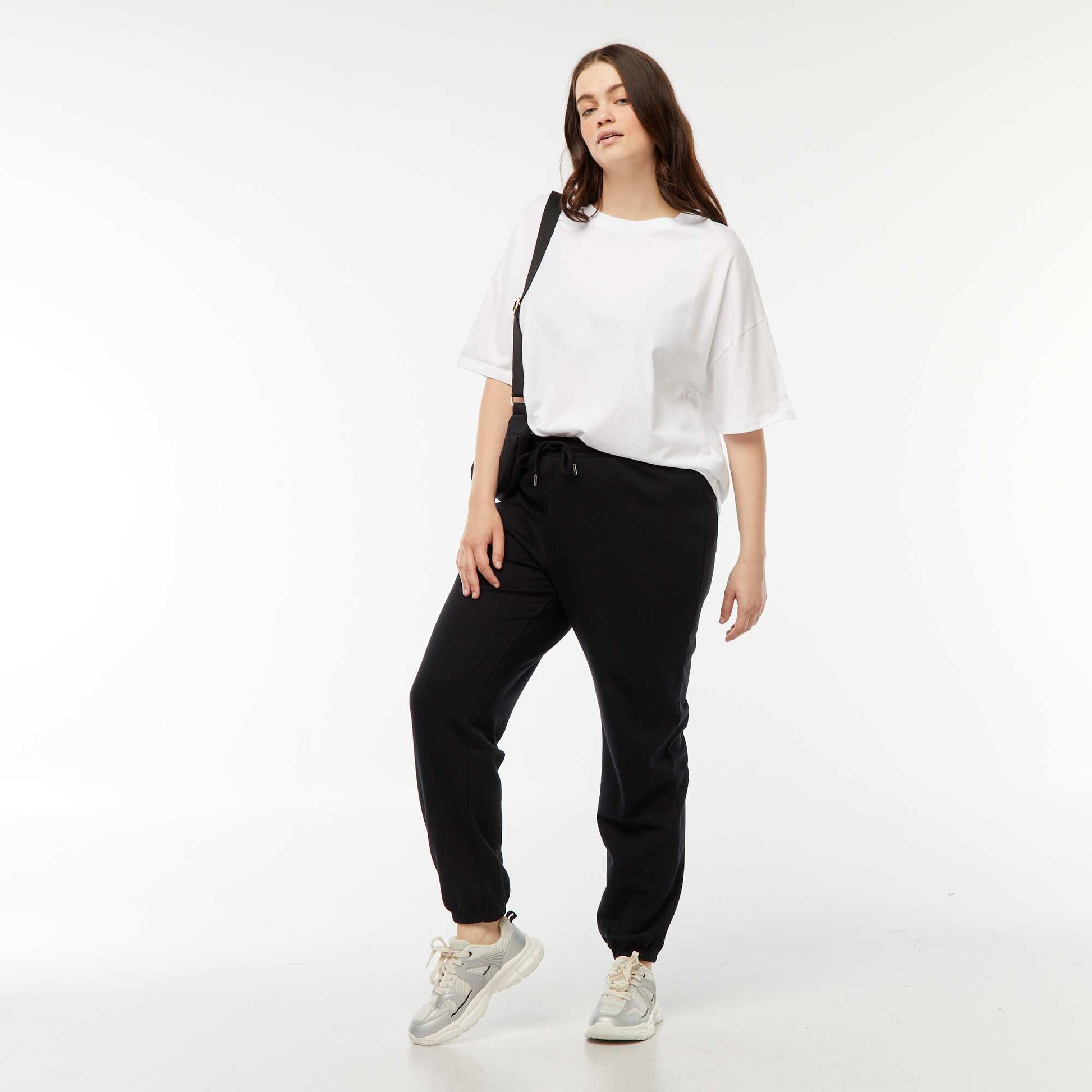 Jogging de sport en french terry NOIR