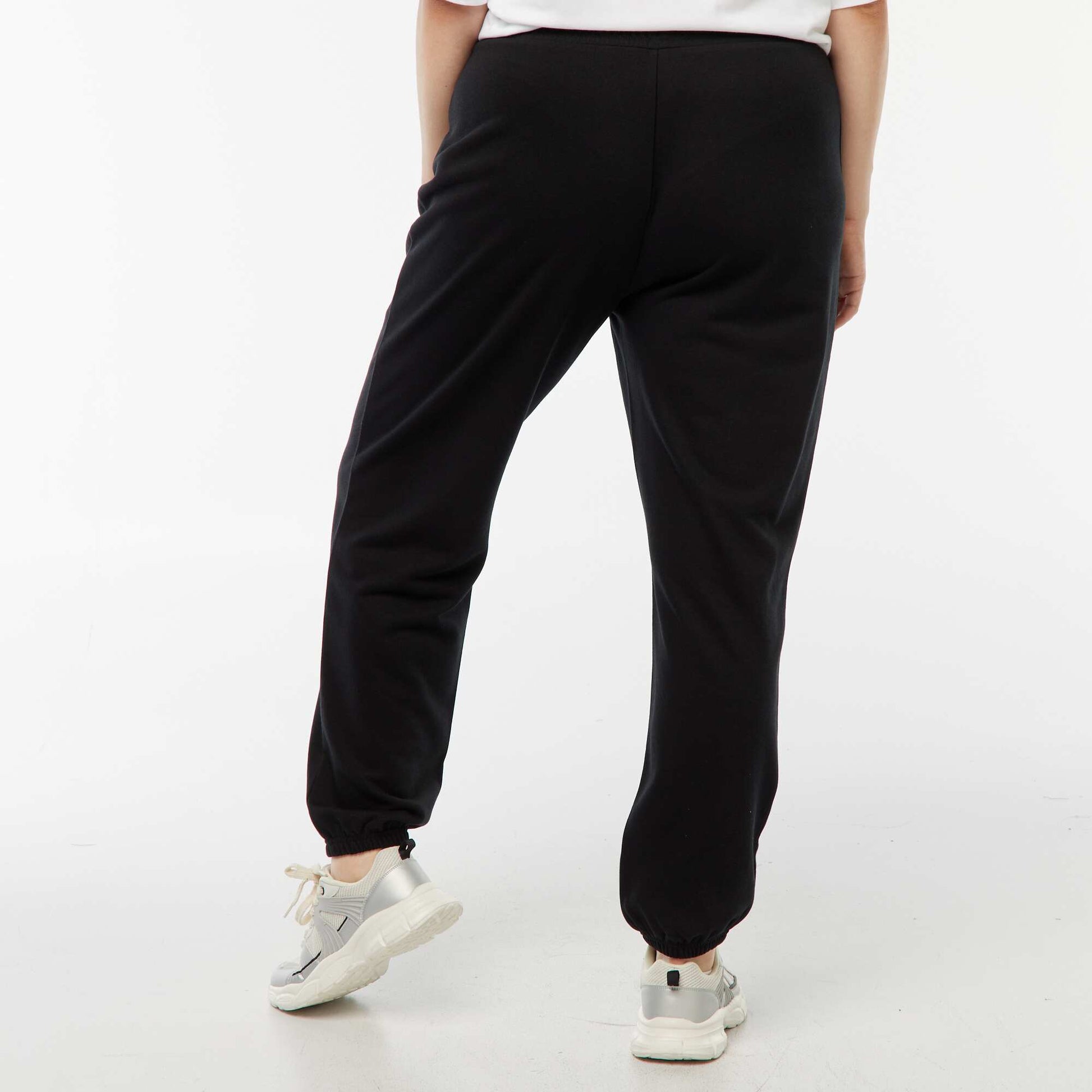 Jogging de sport en french terry NOIR