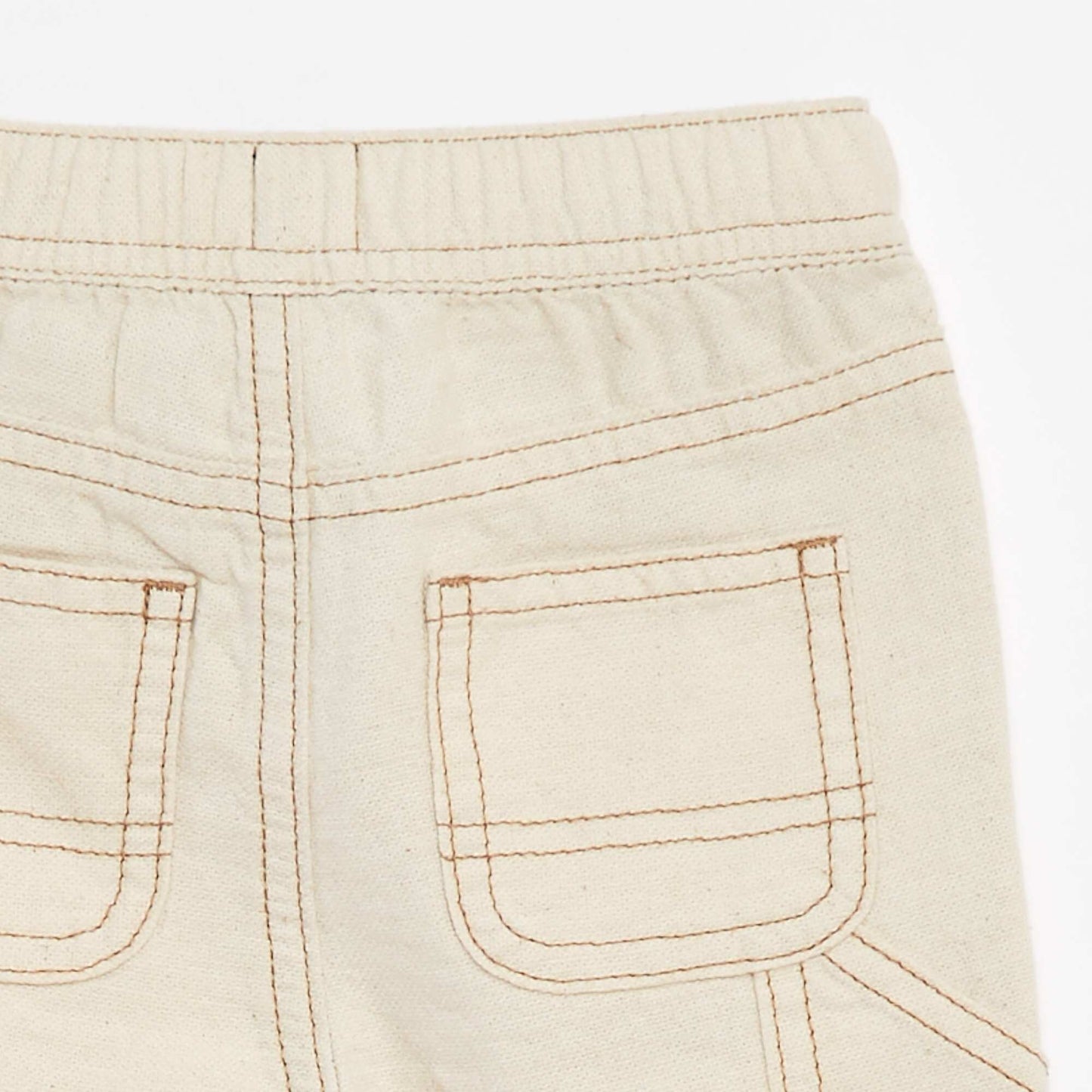 Pantalon en lin mélangé BLANC