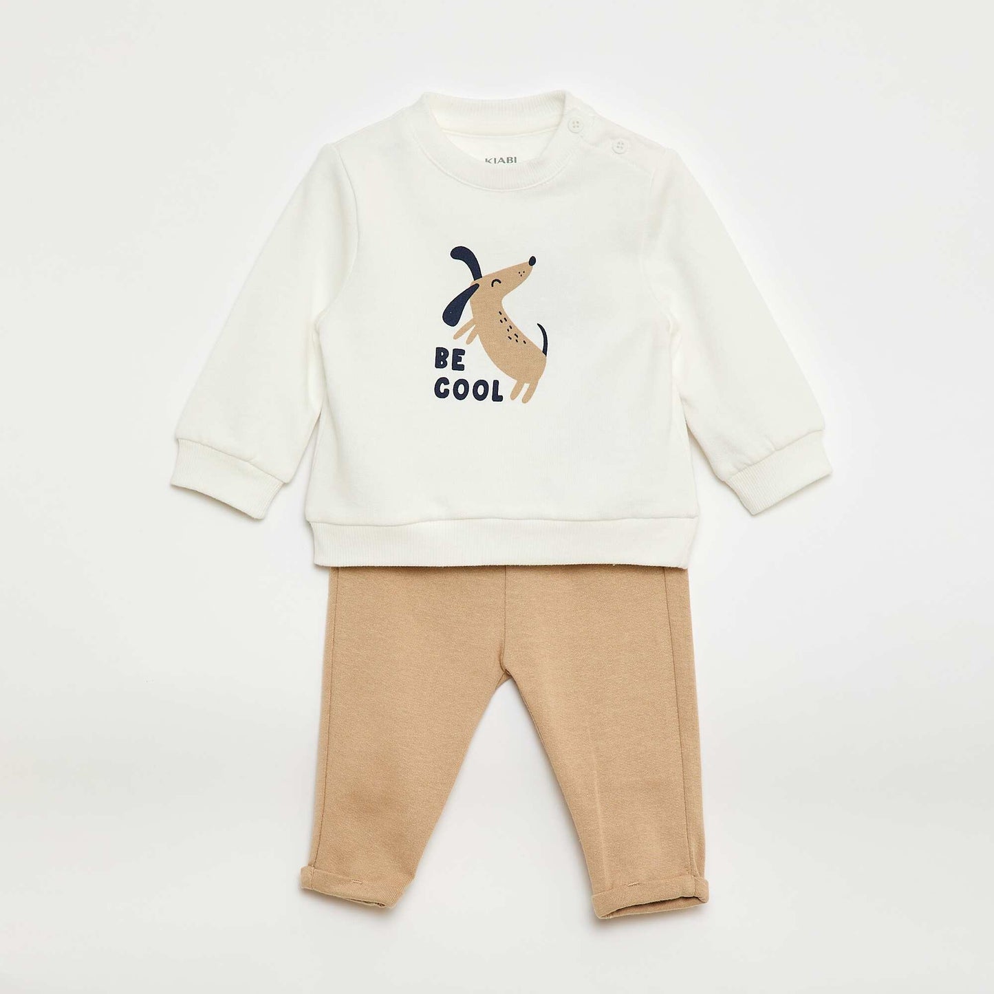 Ensemble 2 pièces sweat + pantalon BEIGE