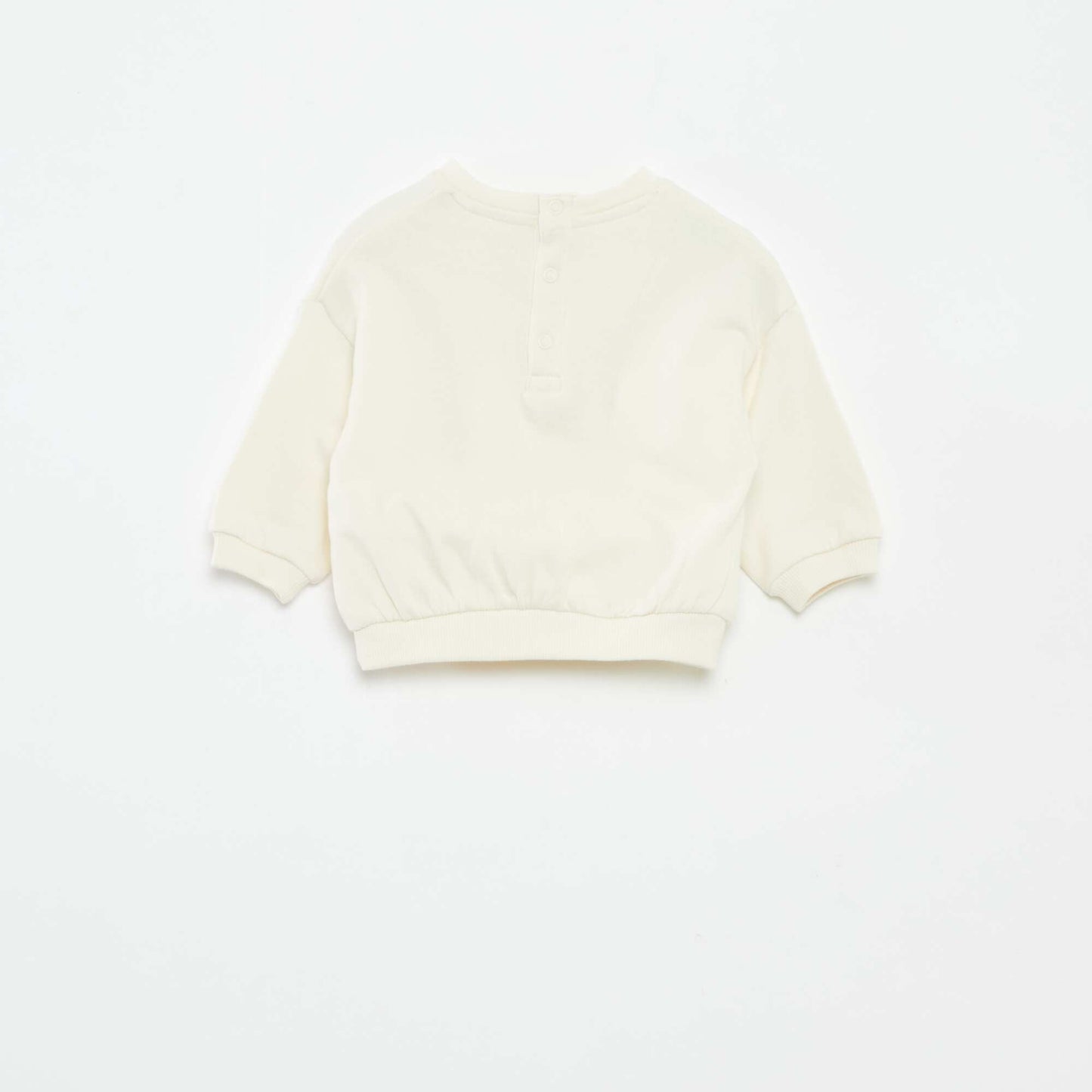 Ensemble jogging en molleton sweat + legging - 2 pièces BLANC