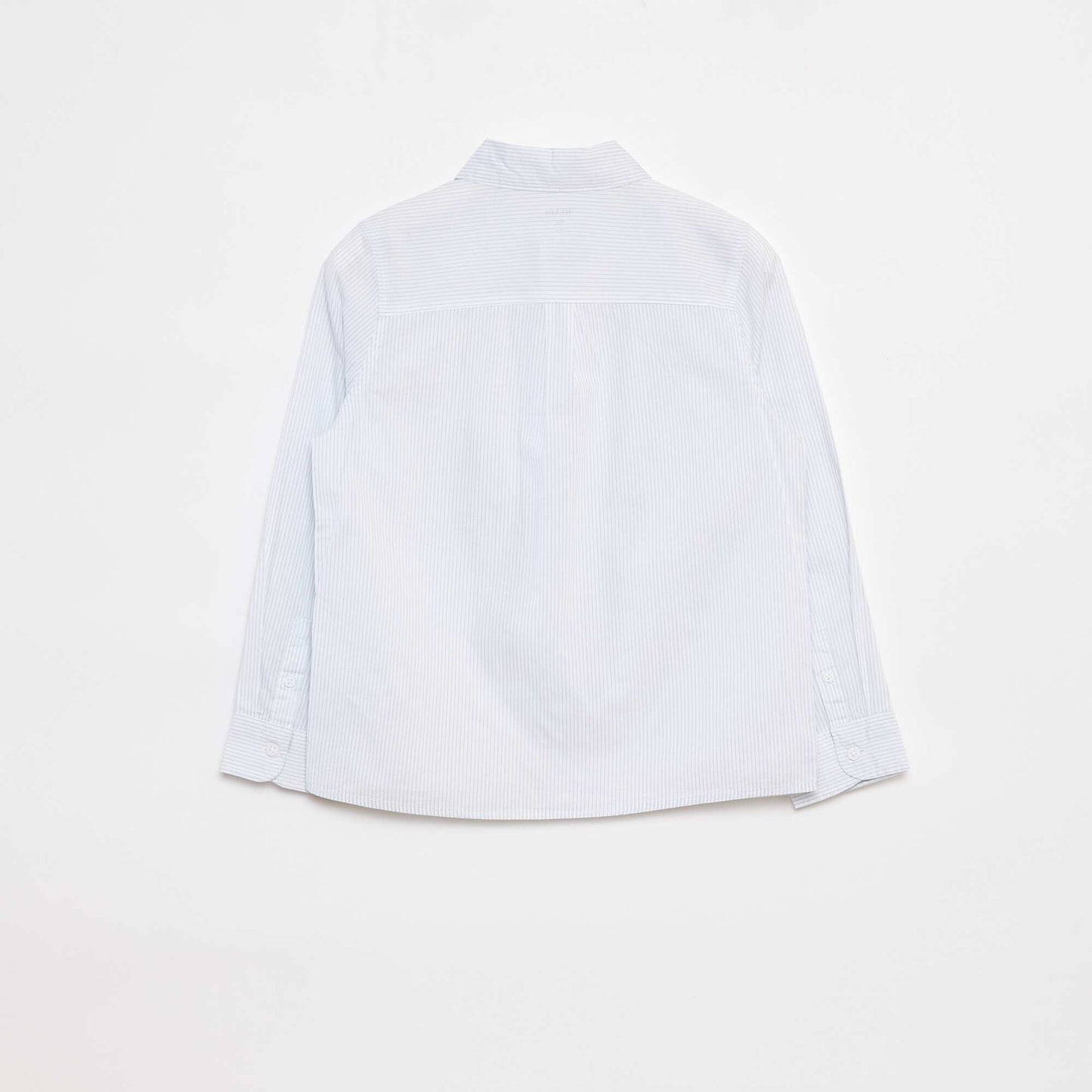 Chemise en popeline à manches longues BLEU