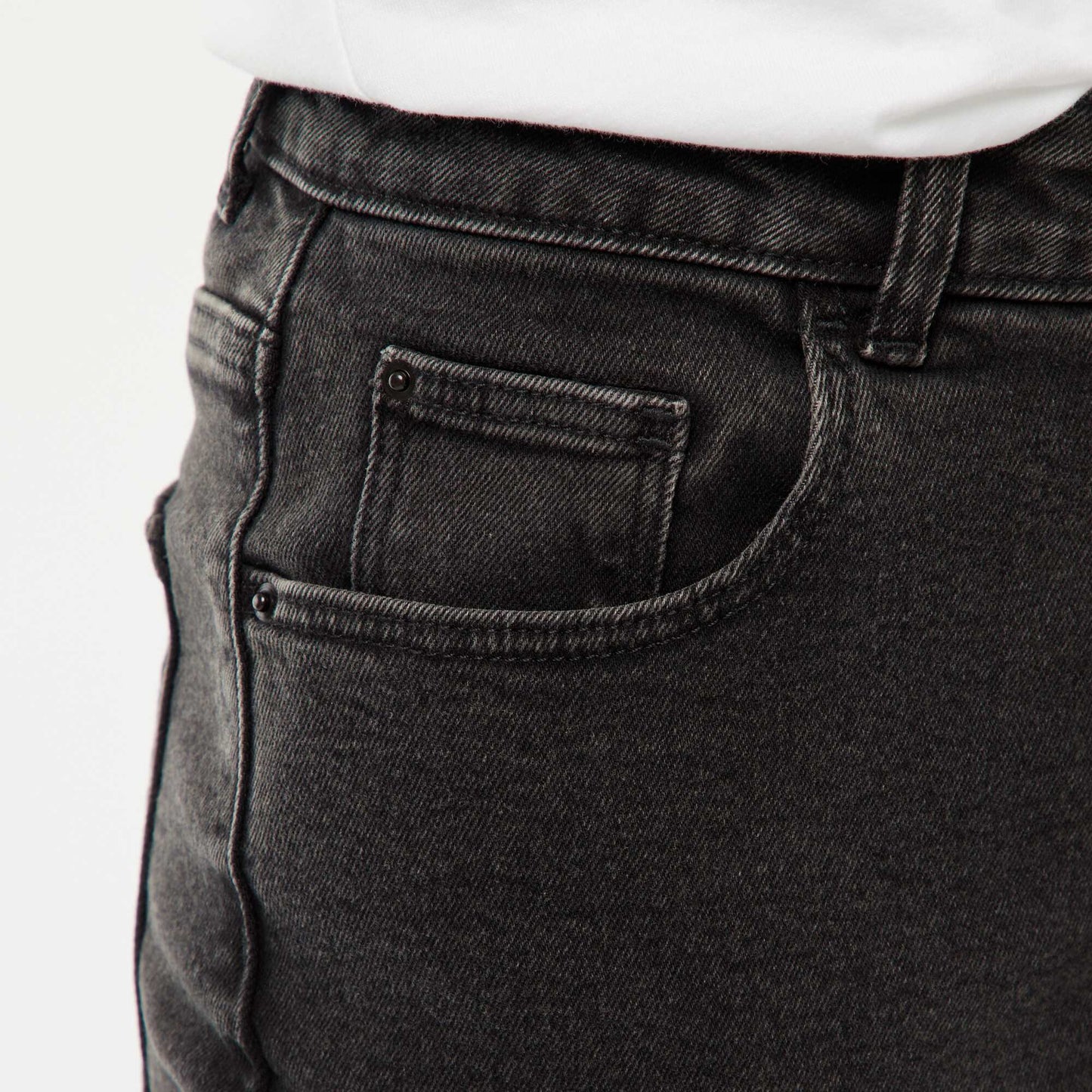 Jean coupe mom - L30 NOIR
