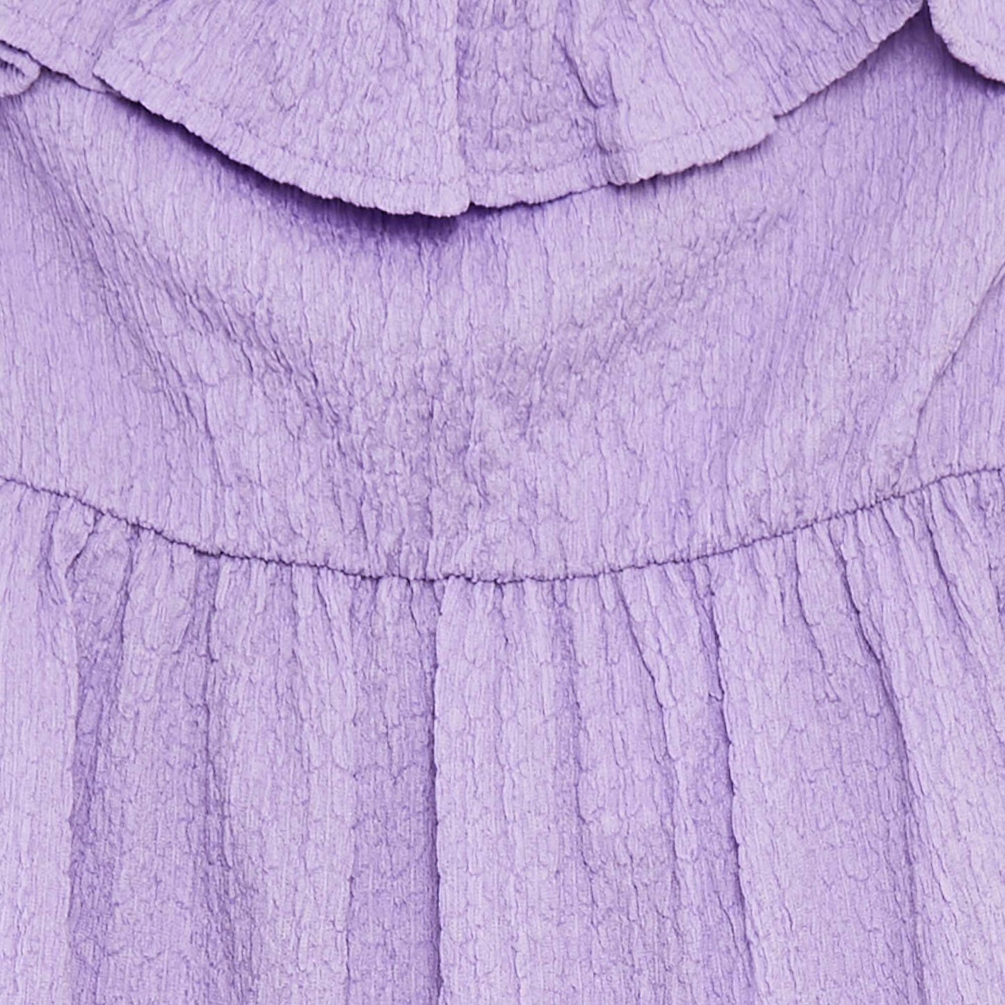 Robe à bretelles avec volants VIOLET