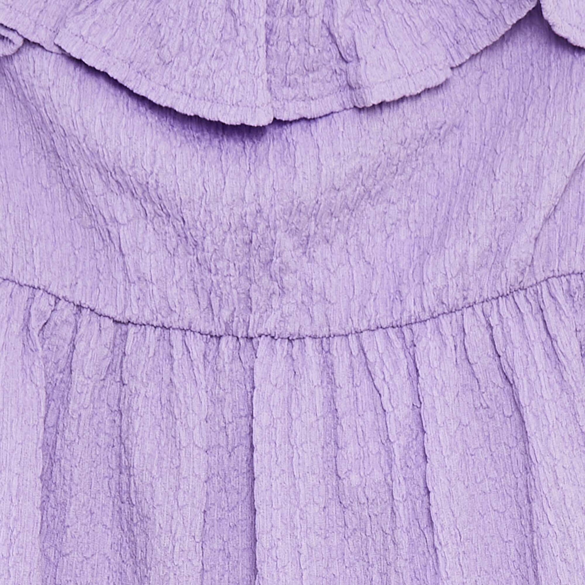 Robe à bretelles avec volants VIOLET