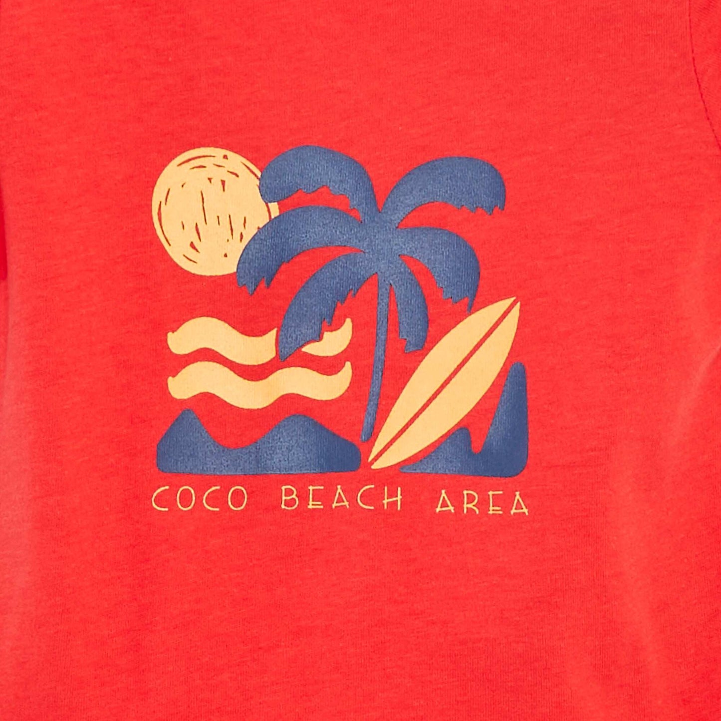 T-shirt à manches courtes avec animation ROUGE