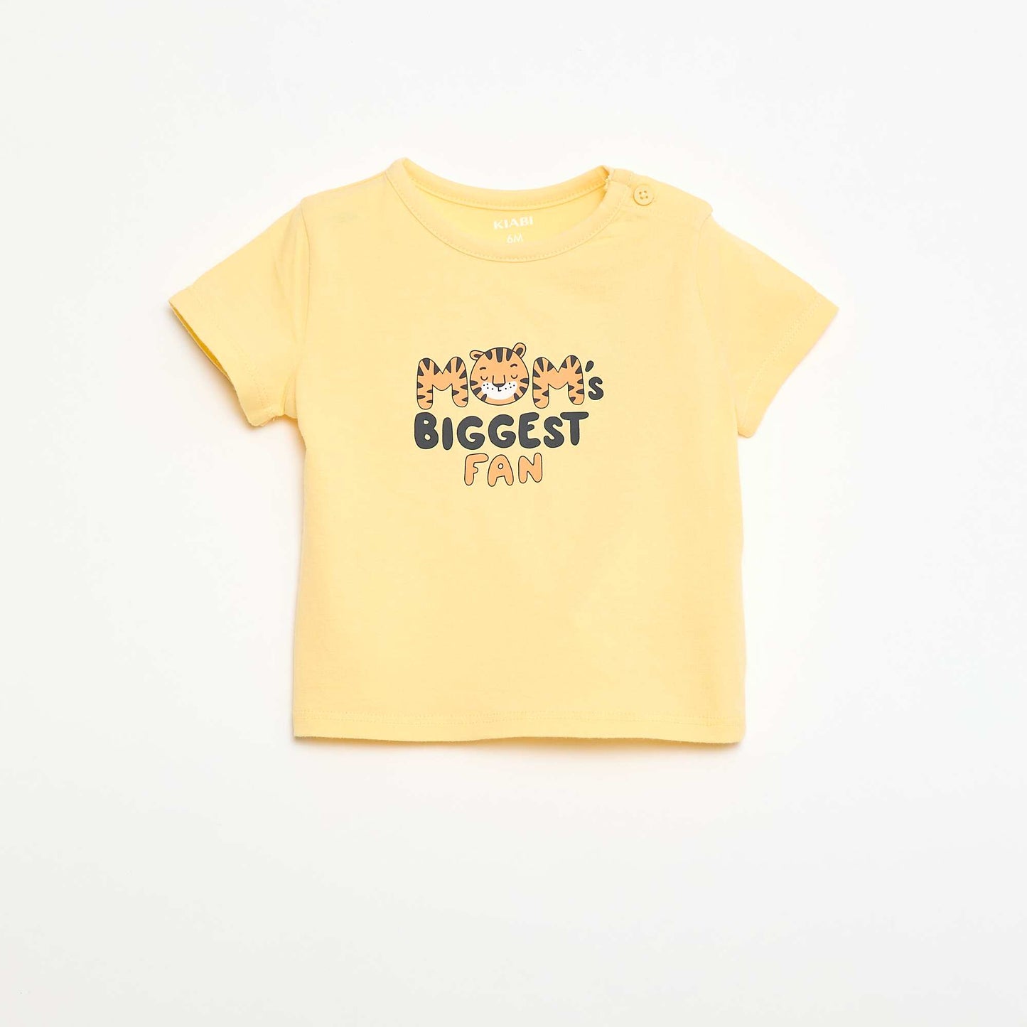 T-shirt à manches courtes avec animation JAUNE