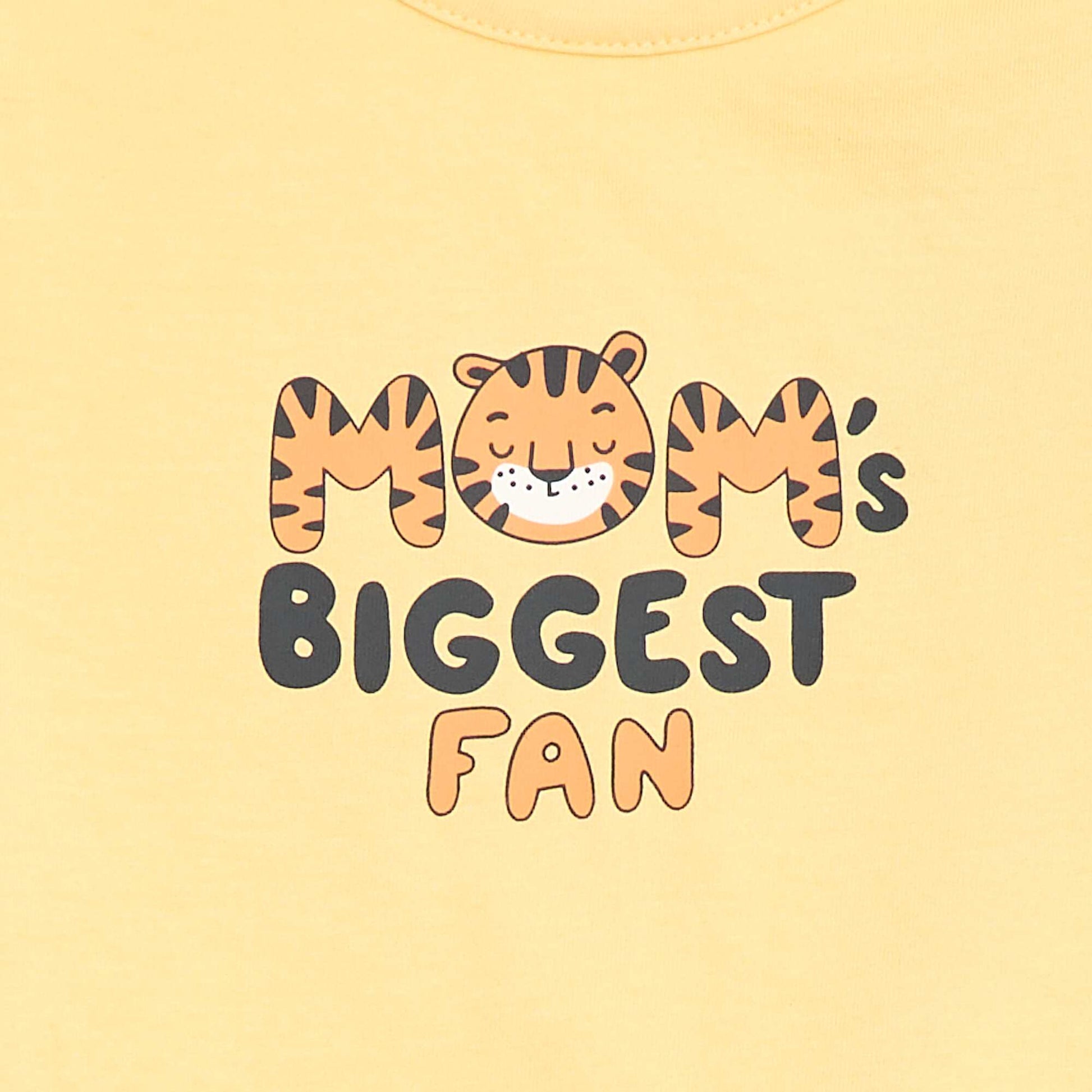T-shirt à manches courtes avec animation JAUNE
