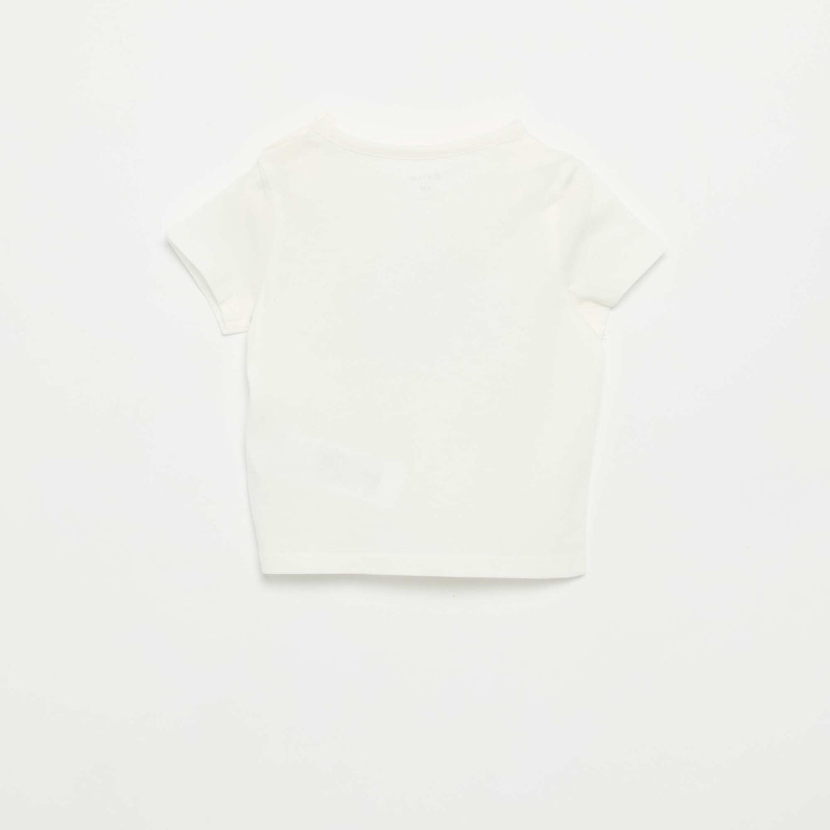T-shirt à manches courtes avec animation BLANC